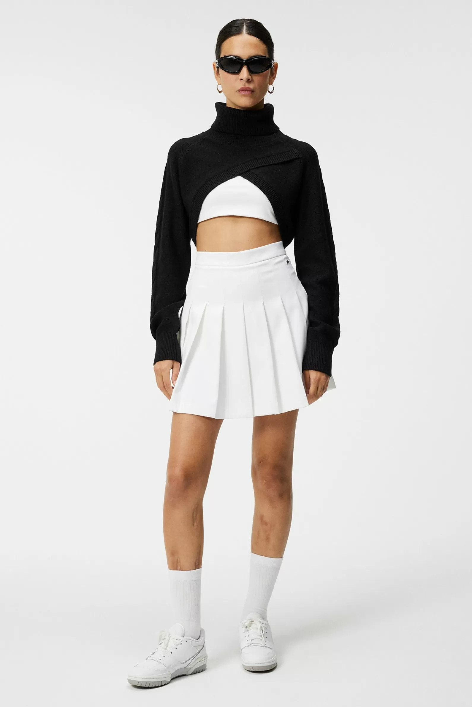 J.Lindeberg Fay Pleated Skirt White*KVINNOR Kjolar