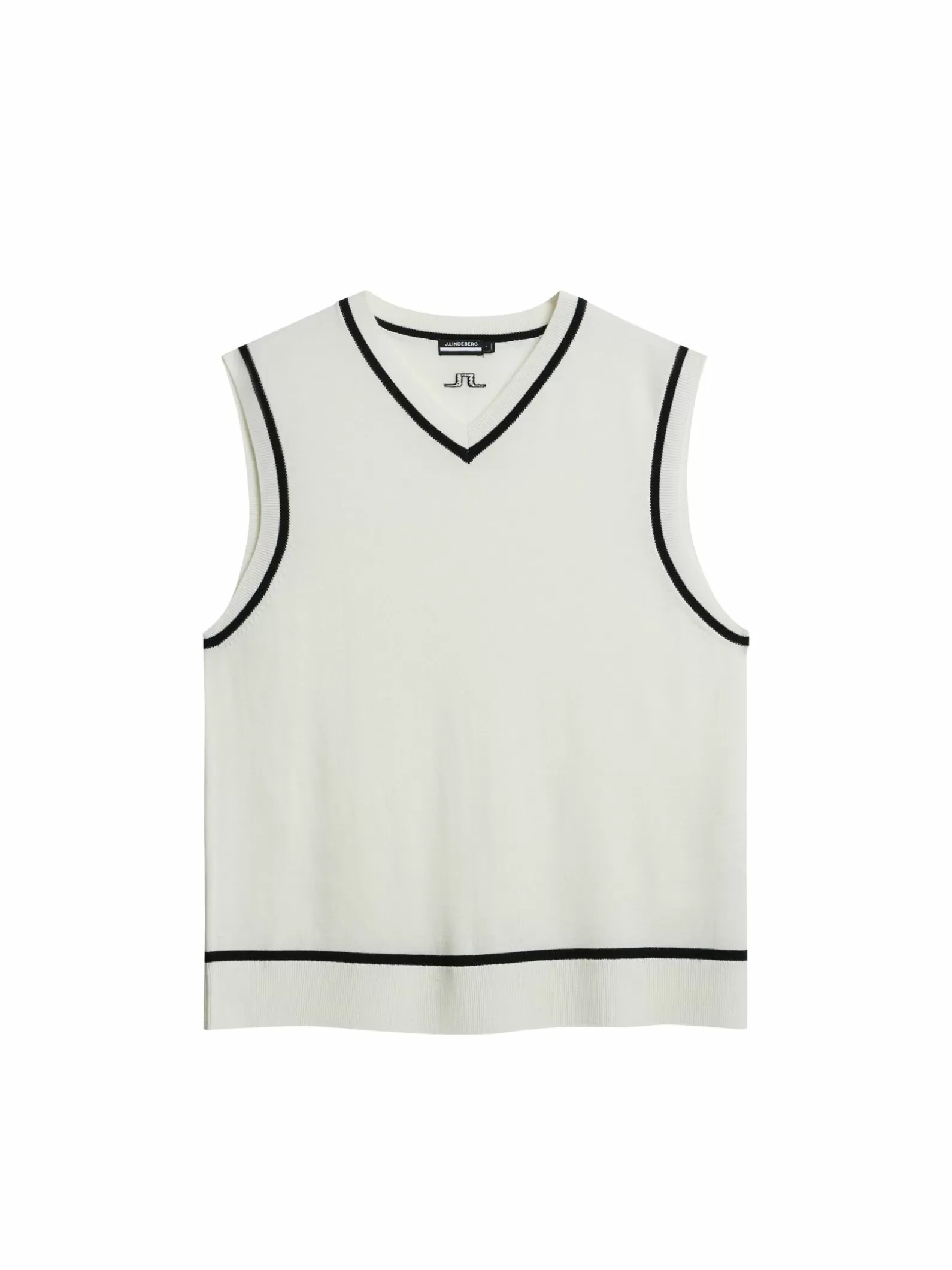 J.Lindeberg Fraser Knitted Vest White*MÄN Stickat