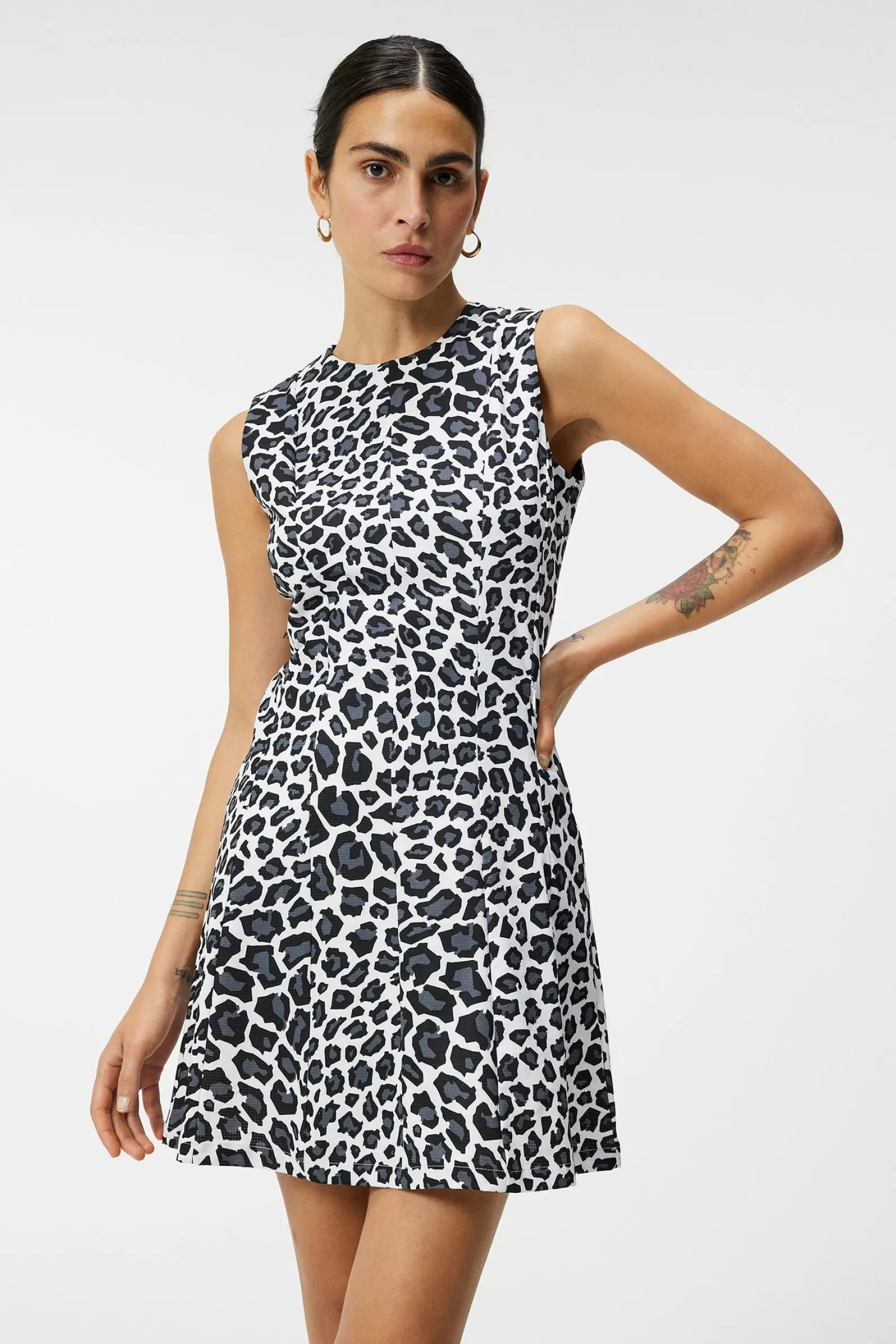 J.Lindeberg Gabriella Printed Dress Bw Leopard*KVINNOR Klänningar