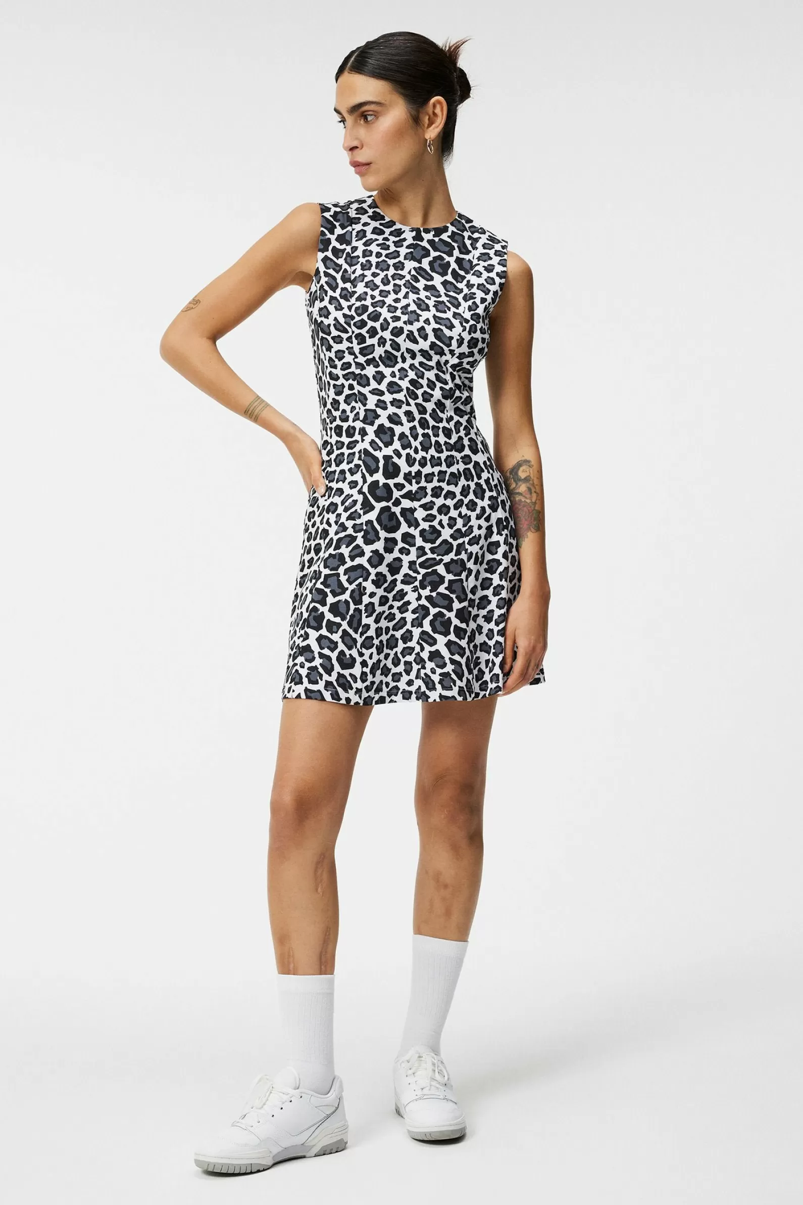 J.Lindeberg Gabriella Printed Dress Bw Leopard*KVINNOR Klänningar