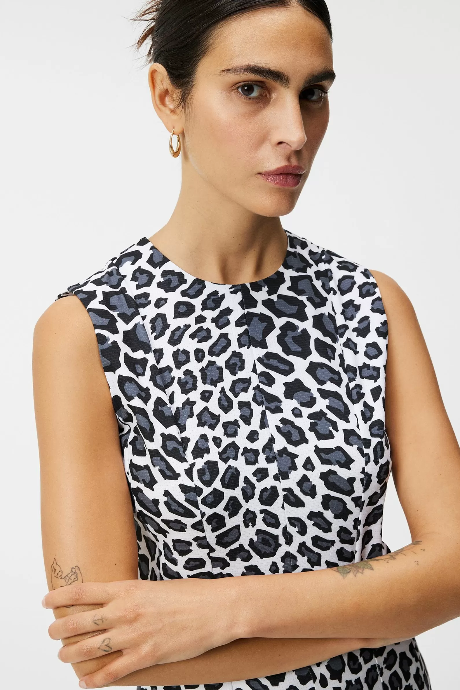 J.Lindeberg Gabriella Printed Dress Bw Leopard*KVINNOR Klänningar