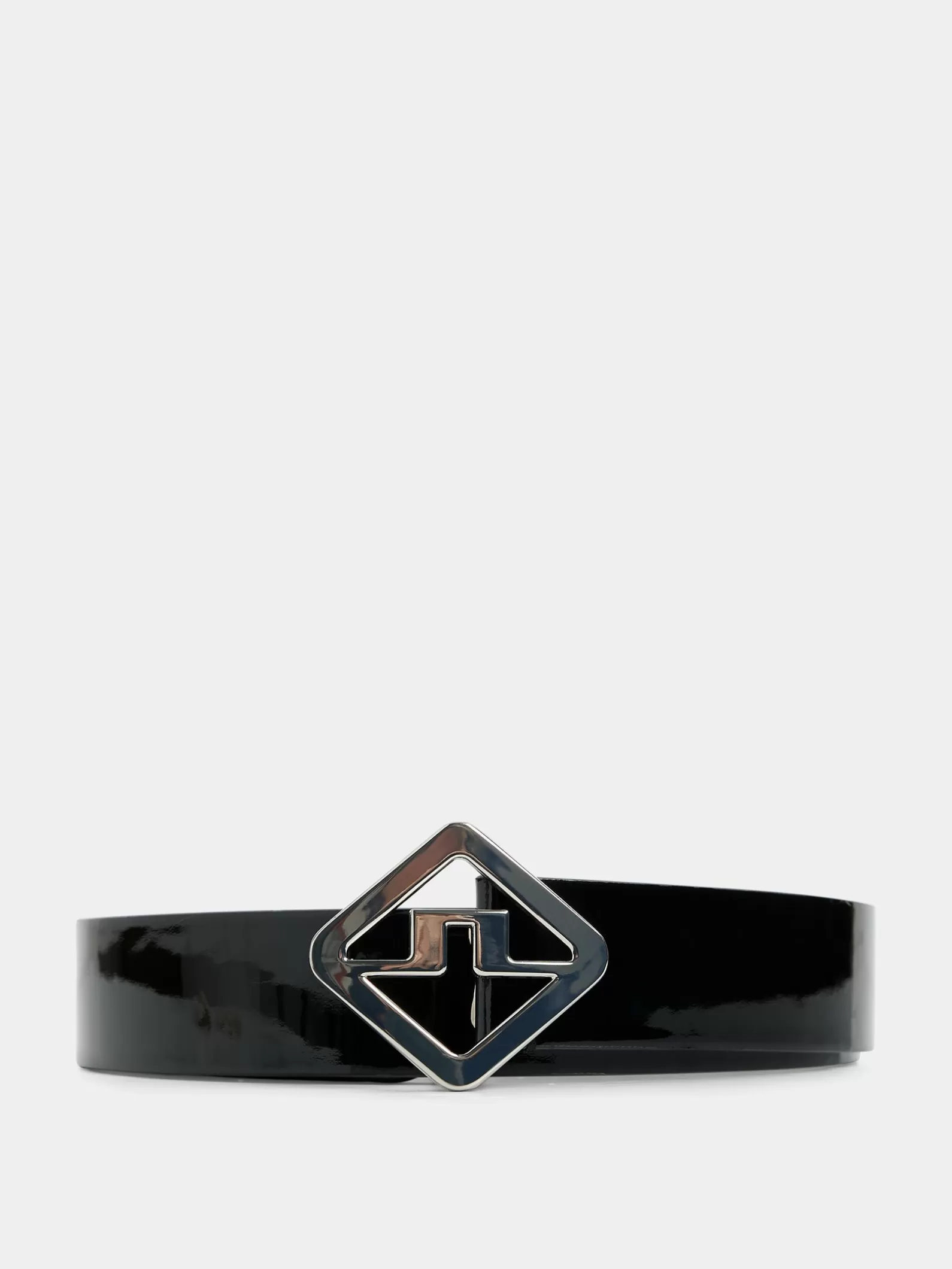 J.Lindeberg Gary High Shine Leather Belt Black*MÄN Bälten