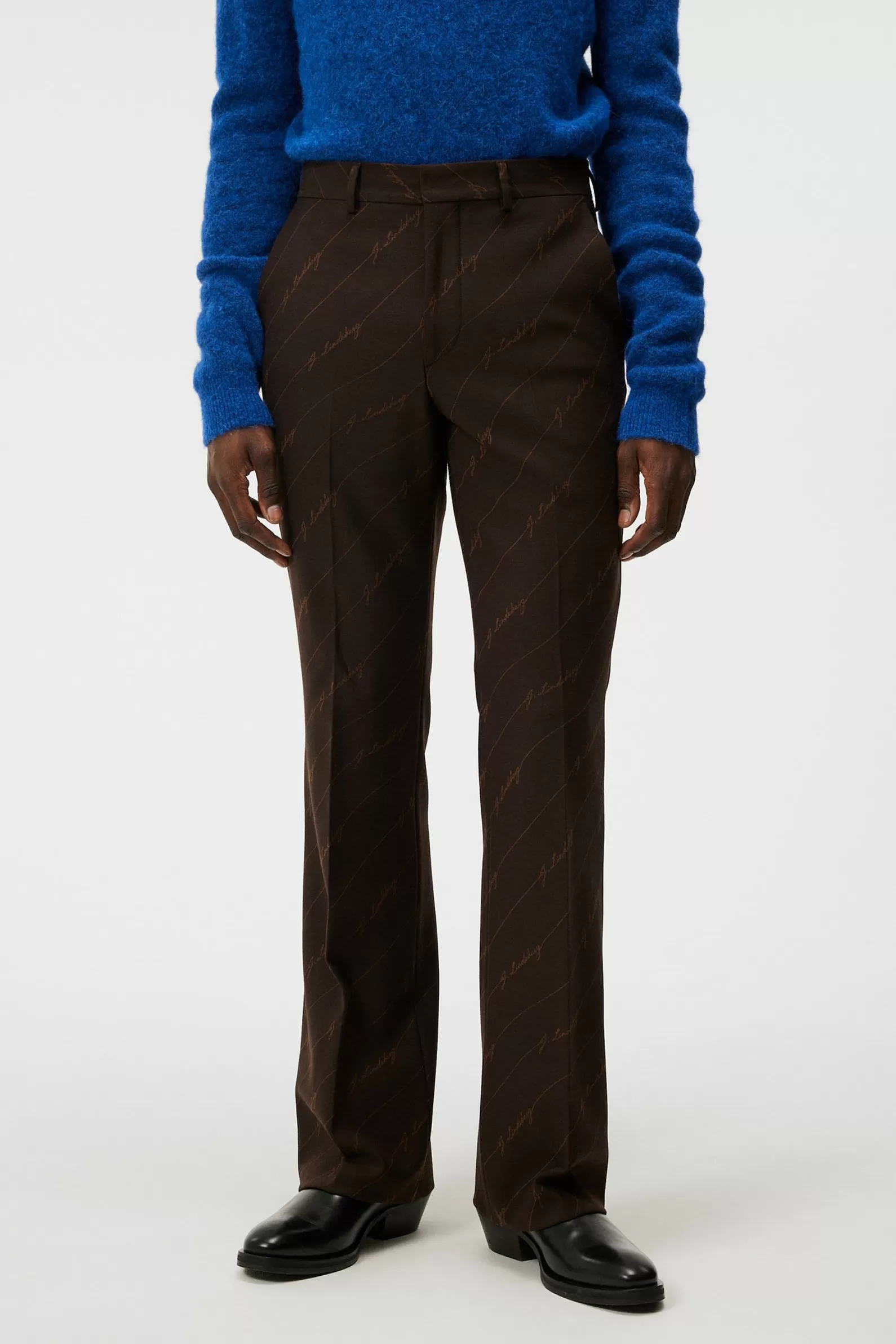 J.Lindeberg Gomor Brown Stripe Pants Delicioso*MÄN Skräddarsydda byxor | Byxor