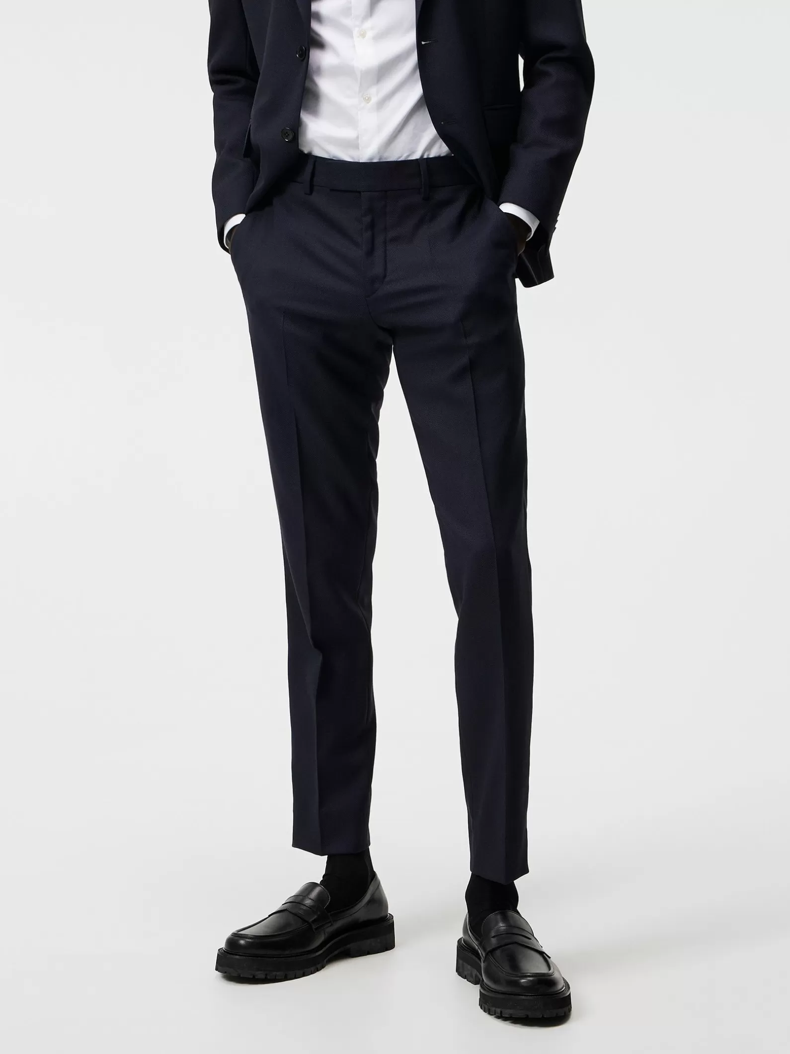 J.Lindeberg Grant Active Hopsack Pants Jl Navy*MÄN Skräddarsydda byxor | Byxor