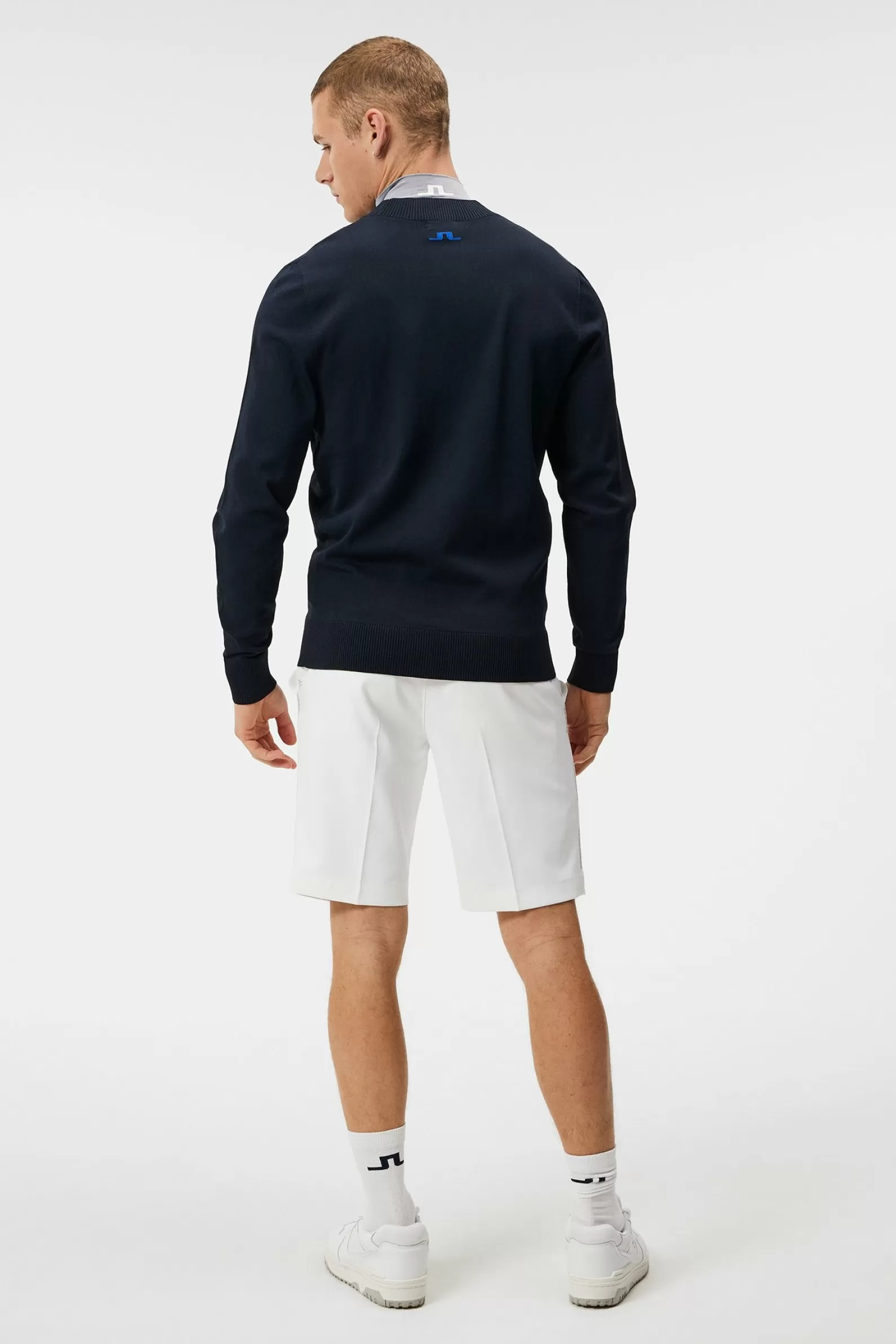 J.Lindeberg Gus Knitted Sweater Estate Blue*MÄN Stickat