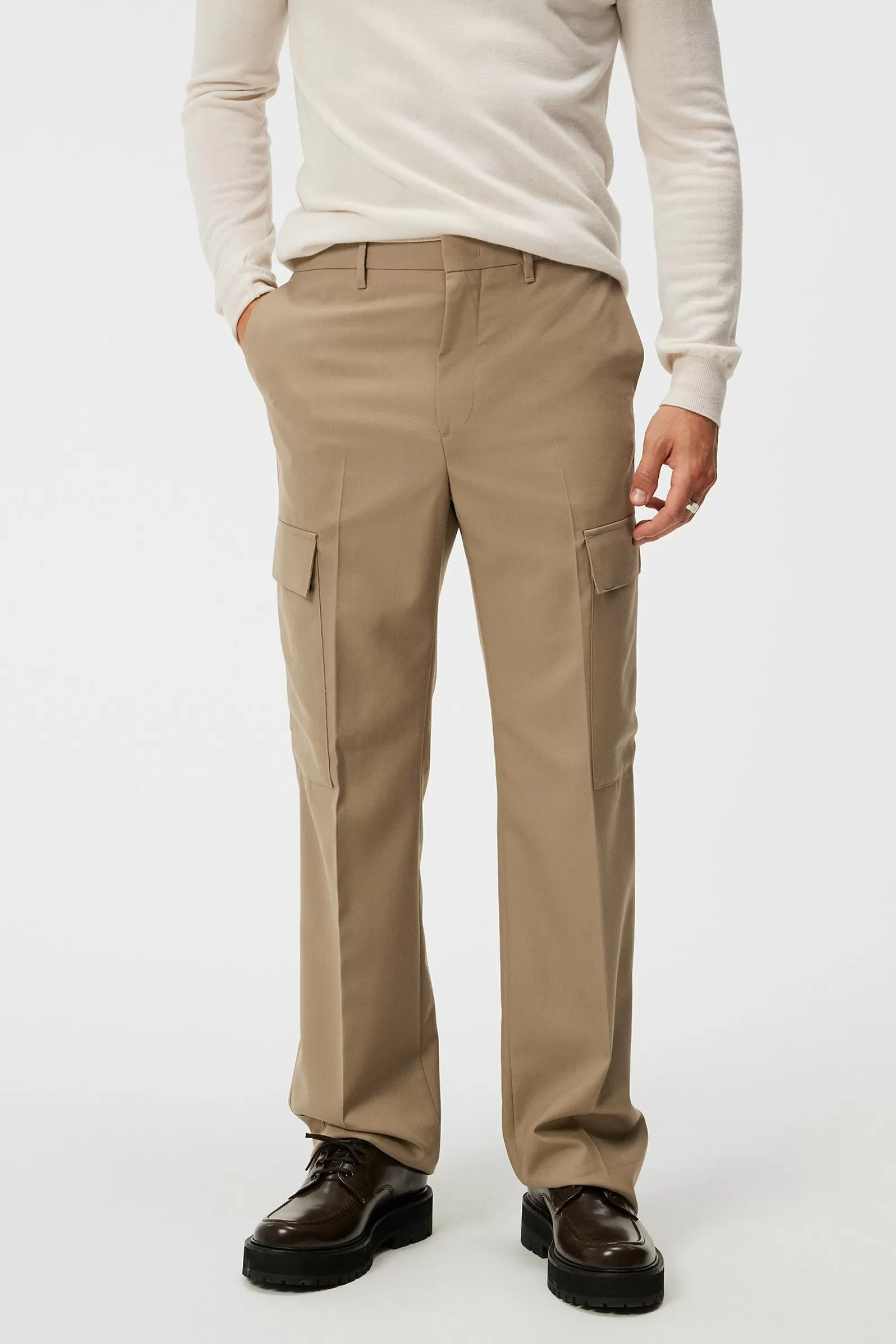 J.Lindeberg Haij Wool Cargo Pants Butternut*MÄN Skräddarsydda byxor | Byxor