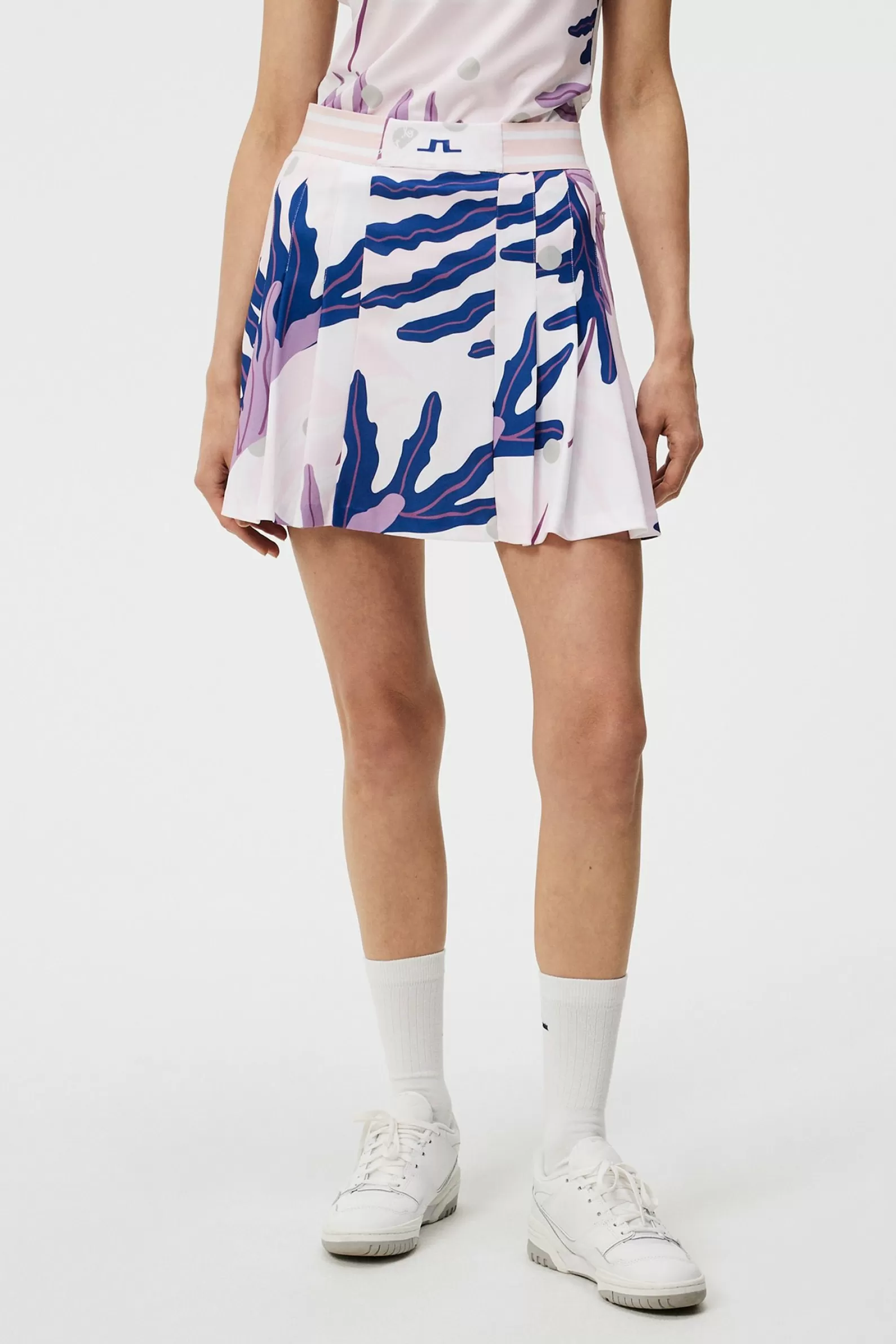 J.Lindeberg Harlow Print Skirt Paradise Monstera Pink*KVINNOR Kjolar