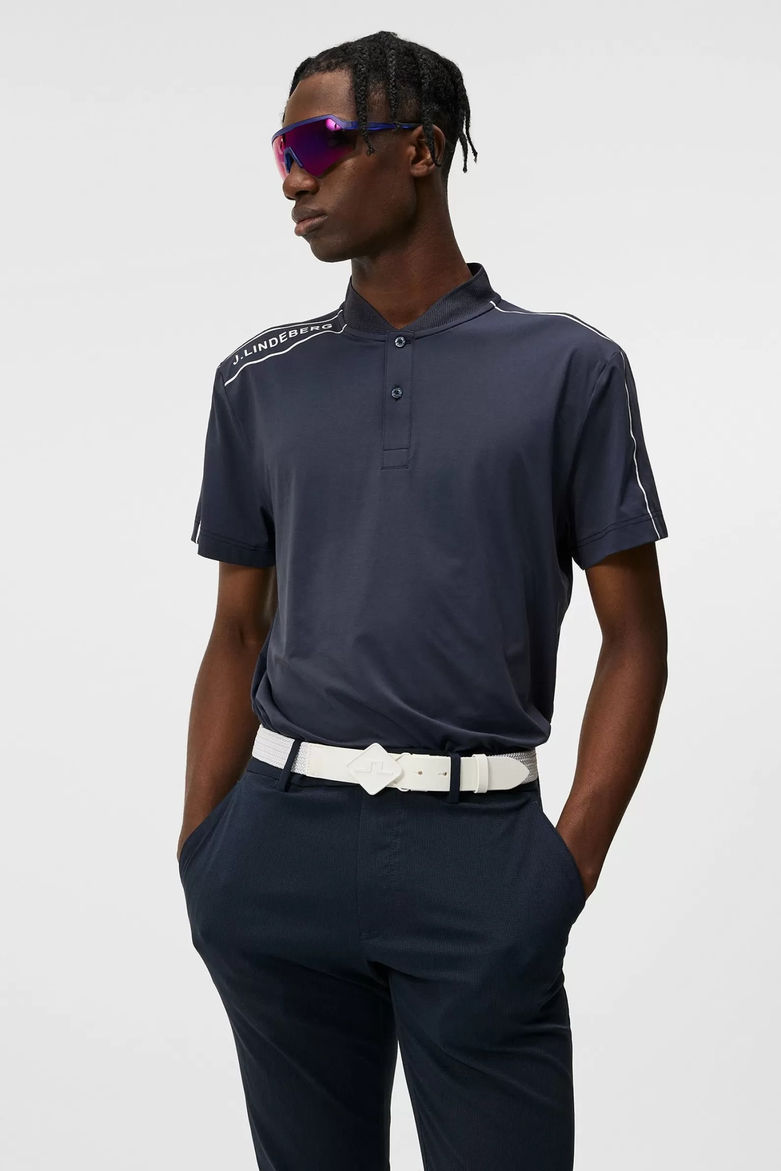 J.Lindeberg Harris Regular Fit Polo Jl Navy*MÄN Polotröjor