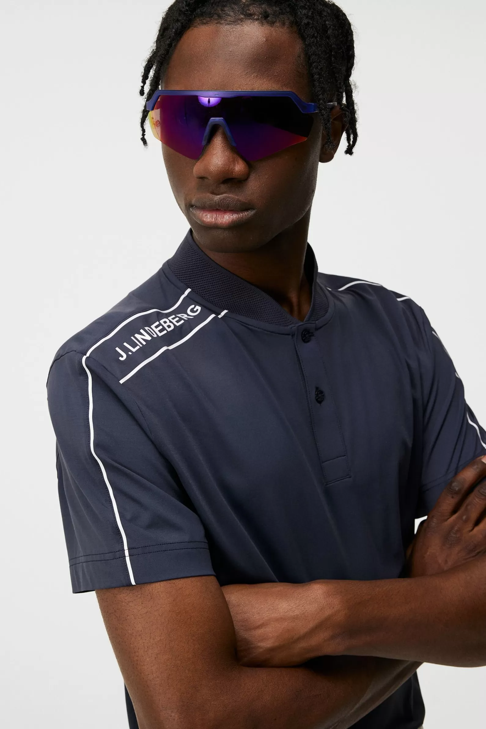 J.Lindeberg Harris Regular Fit Polo Jl Navy*MÄN Polotröjor