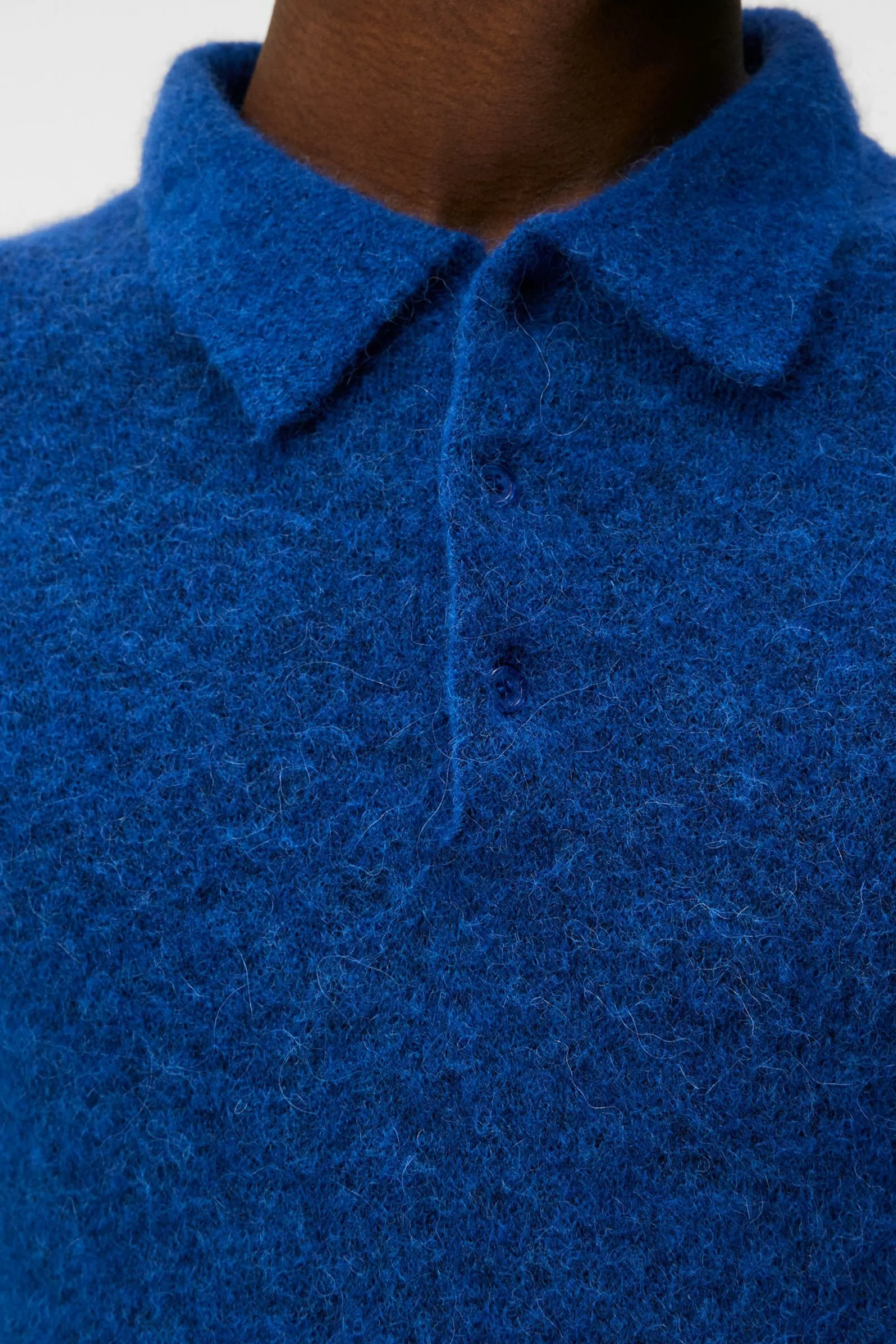 J.Lindeberg Hayden Hairy Polo Knit Surf The Web*MÄN Stickat