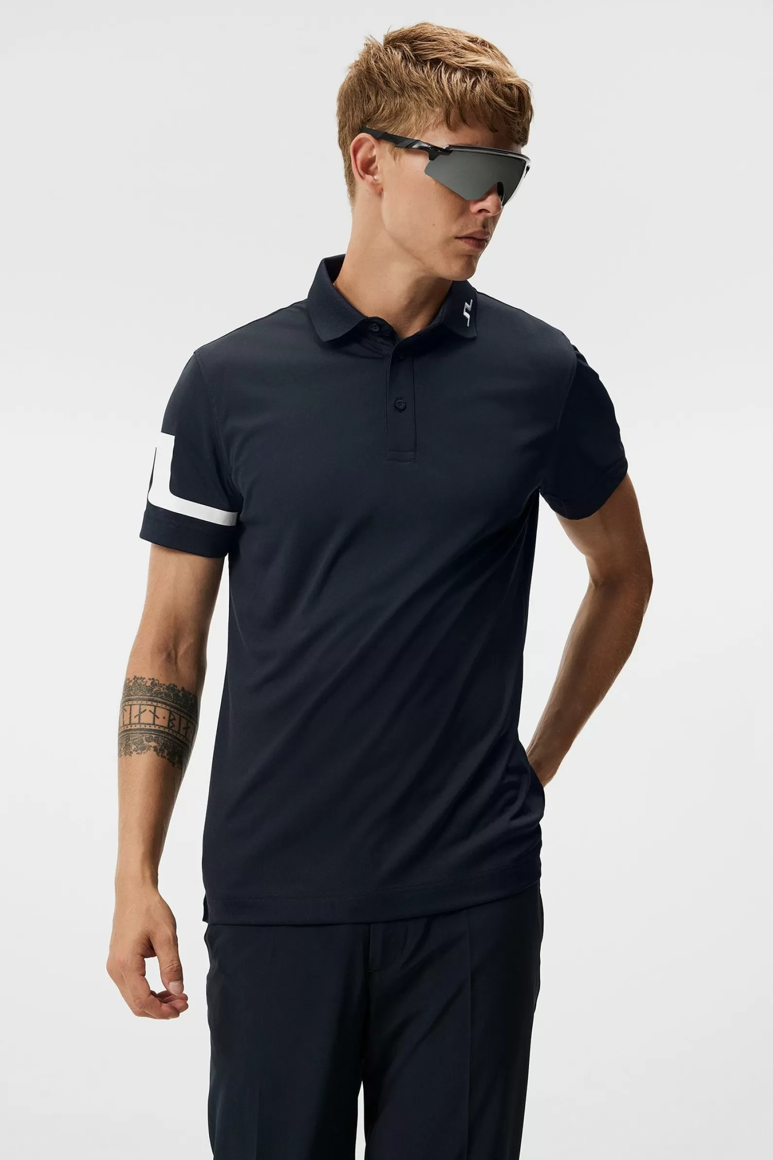 J.Lindeberg Heath Regular Fit Golf Polo White*MÄN Polotröjor