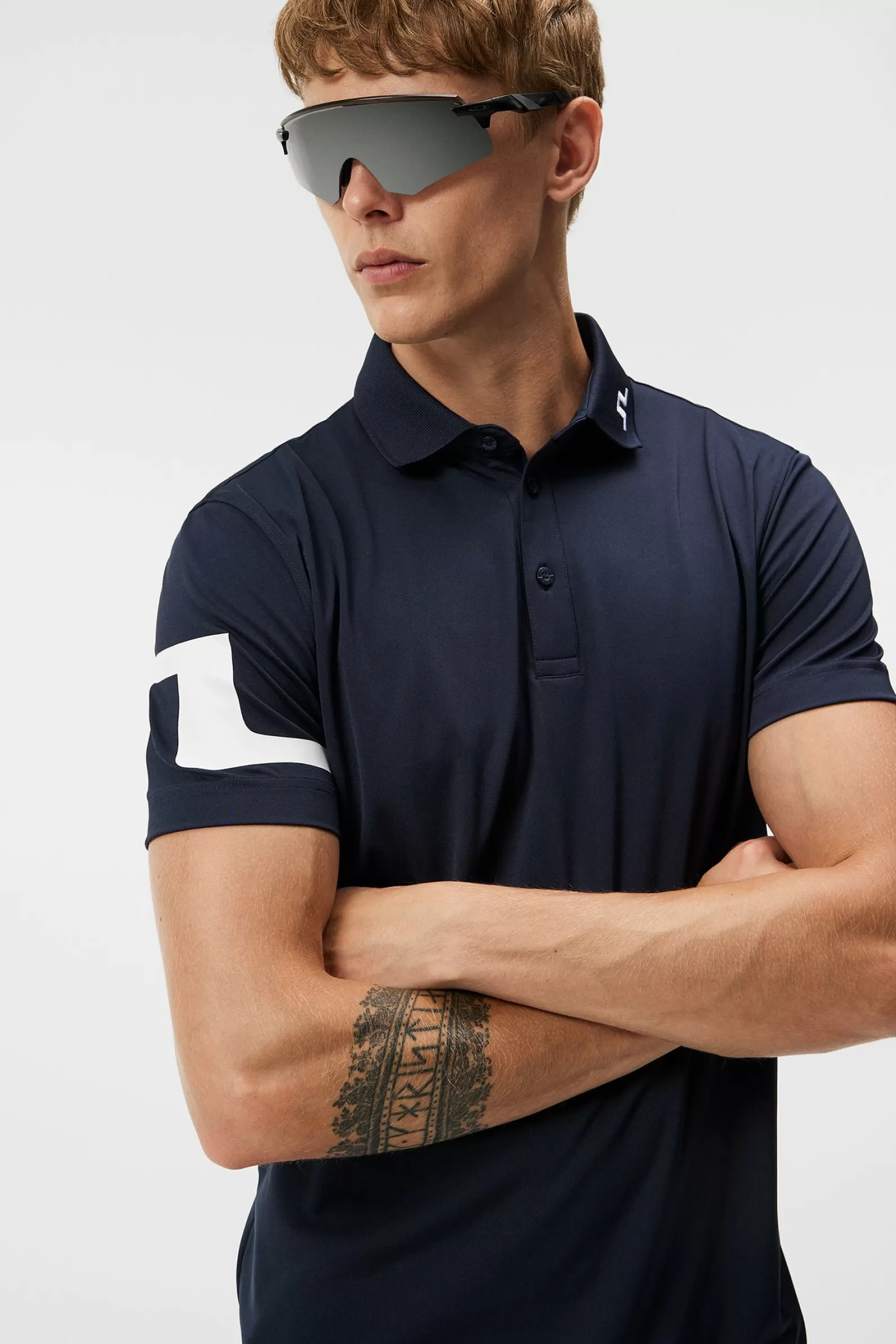 J.Lindeberg Heath Regular Fit Golf Polo Jl Navy*MÄN Polotröjor