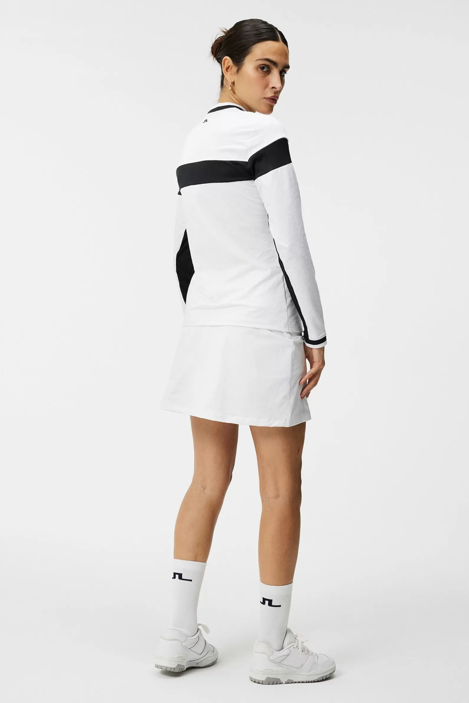 J.Lindeberg Helene Zip Midlayer White*KVINNOR Bas- och mellanlager