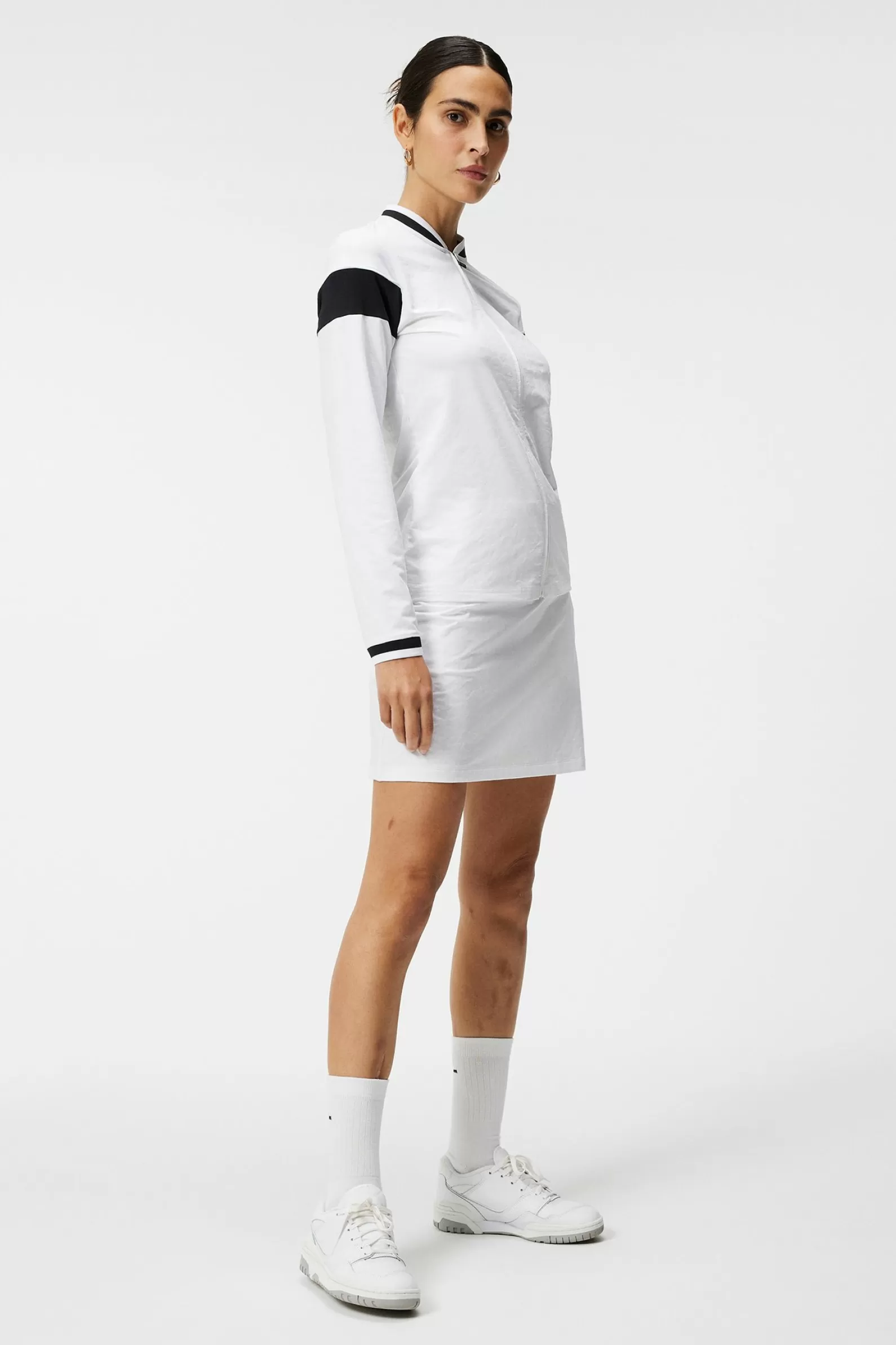 J.Lindeberg Helene Zip Midlayer White*KVINNOR Bas- och mellanlager