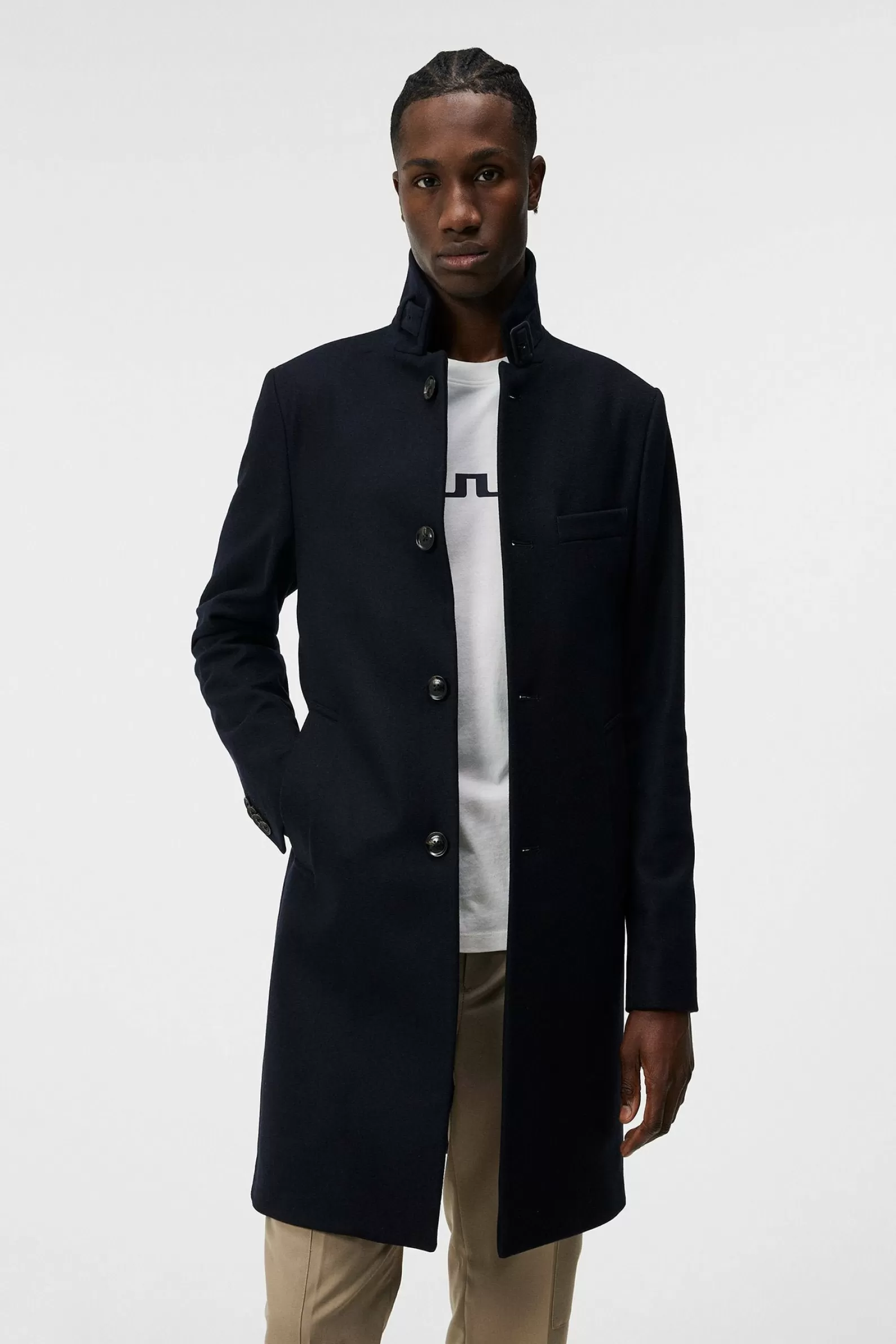 J.Lindeberg Holger Melton Coat Jl Navy*MÄN Jackor | Rockar