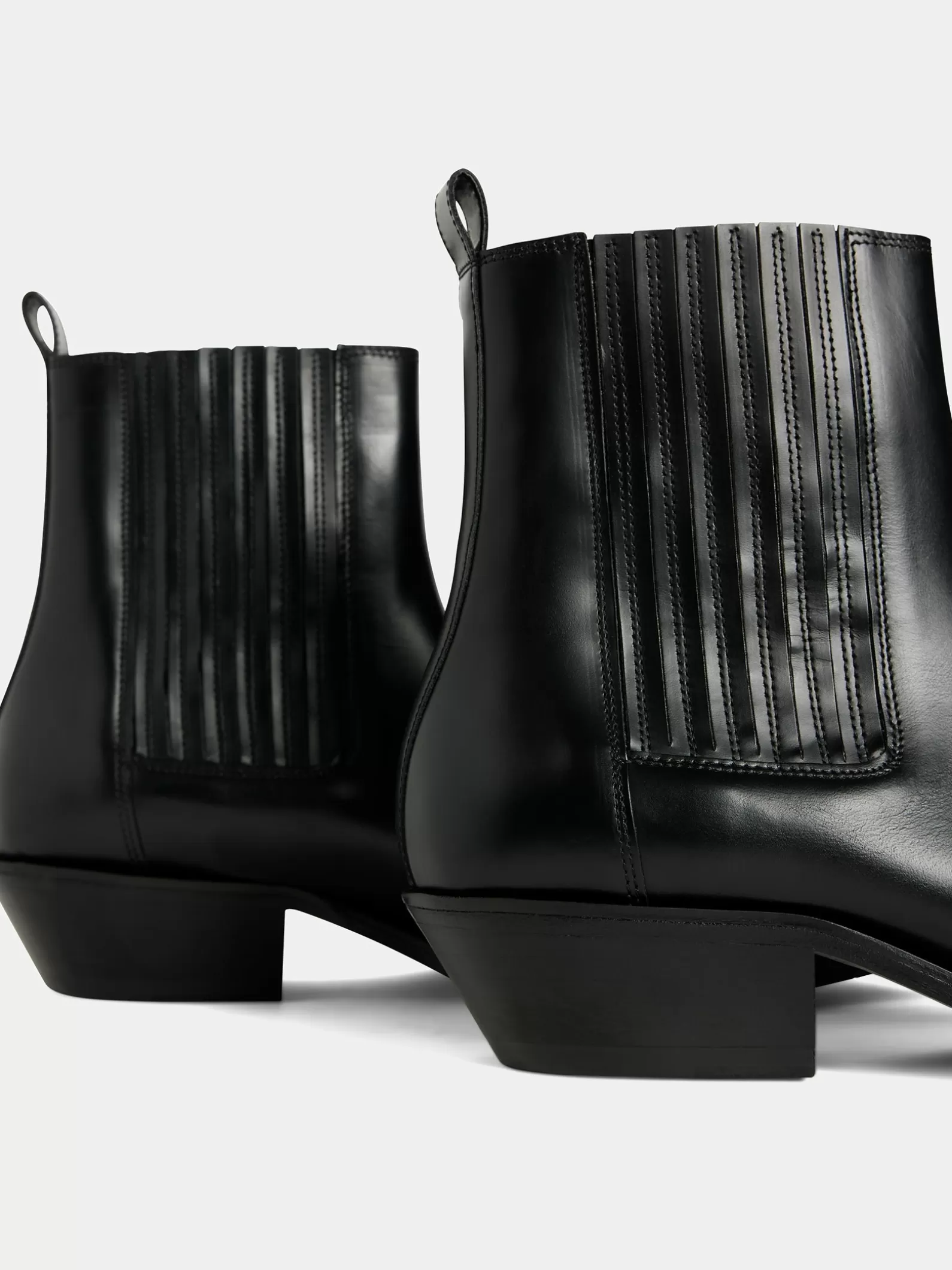 J.Lindeberg James Square Toe Boot Black*MÄN Skor