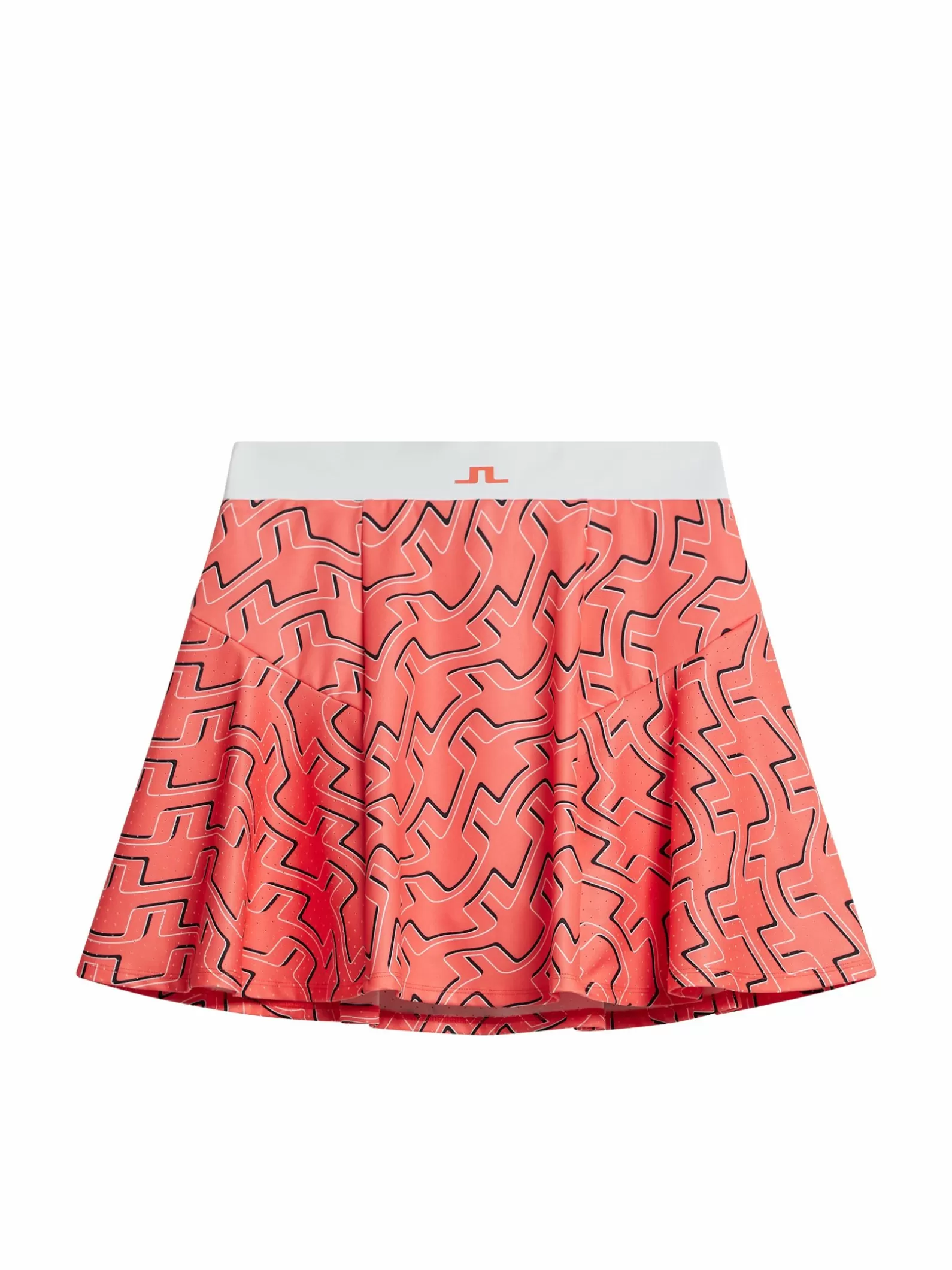 J.Lindeberg Jane Print Skirt Outline Bridge Wave Coral*KVINNOR Kjolar