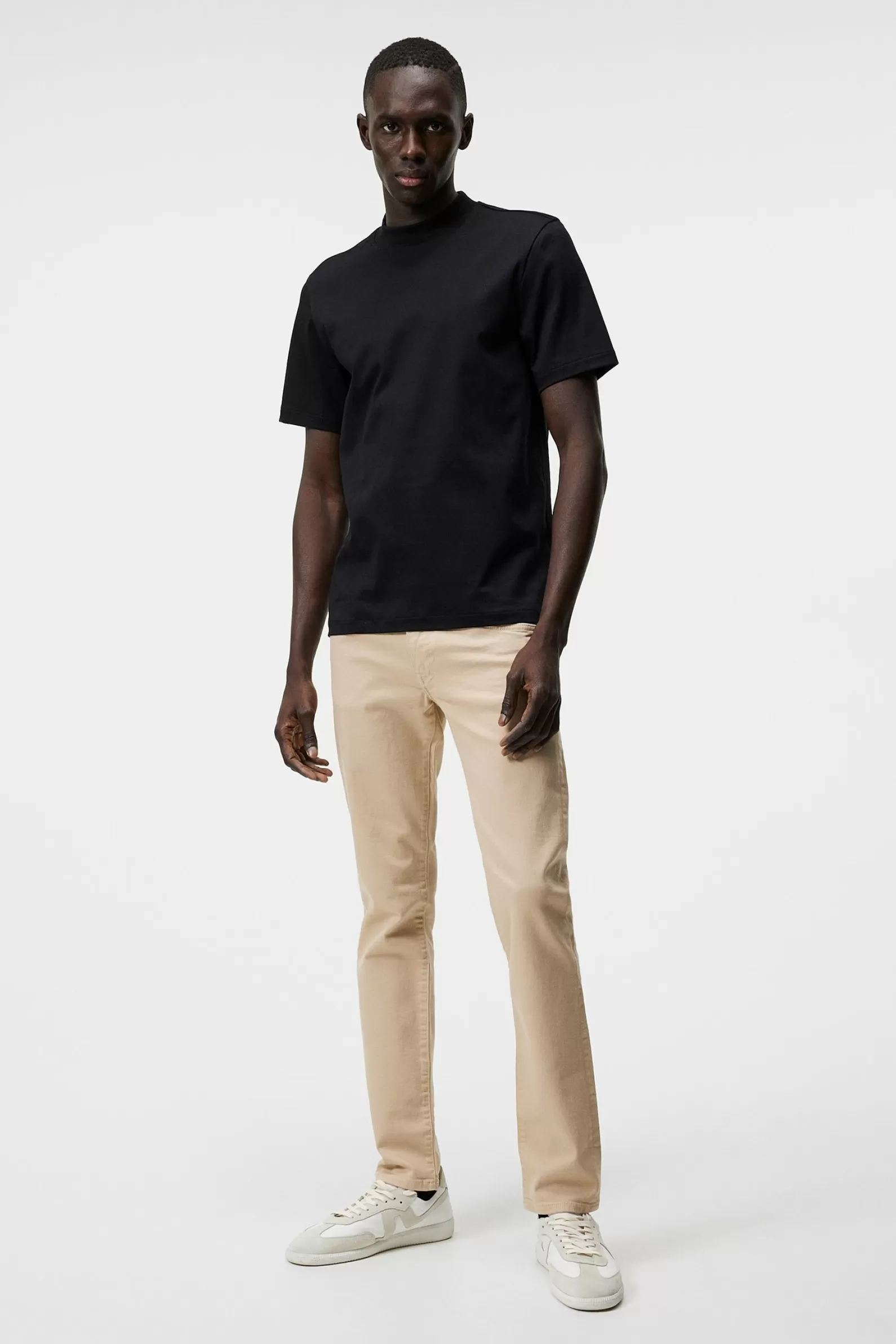 J.Lindeberg Jay-Solid Stretch Oxford Tan*MÄN Jeans