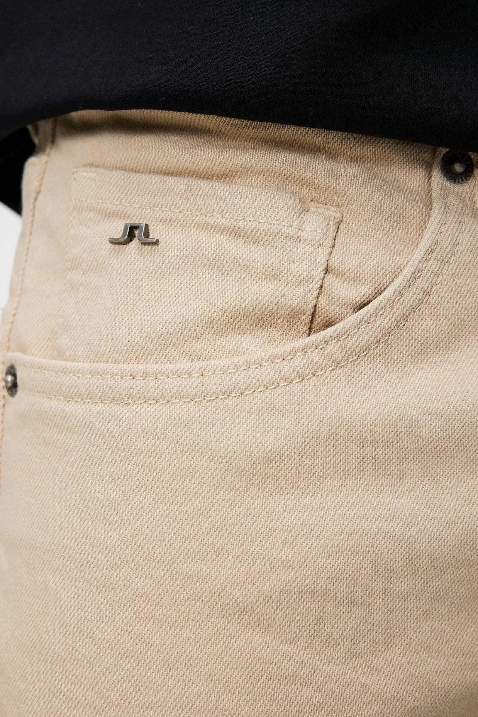 J.Lindeberg Jay-Solid Stretch Oxford Tan*MÄN Jeans