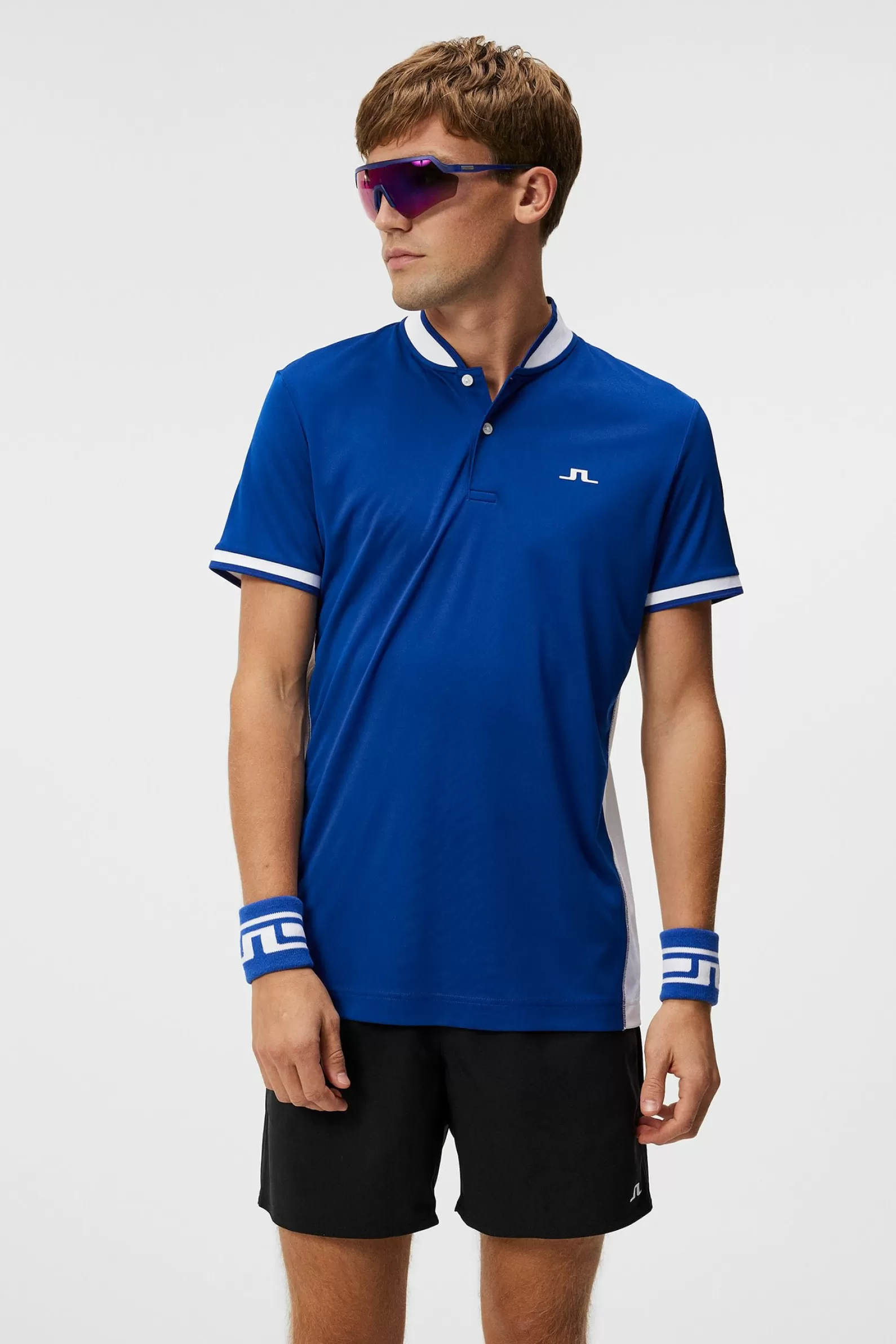 J.Lindeberg Jensen Regular Fit Polo Sodalite Blue*MÄN Polotröjor