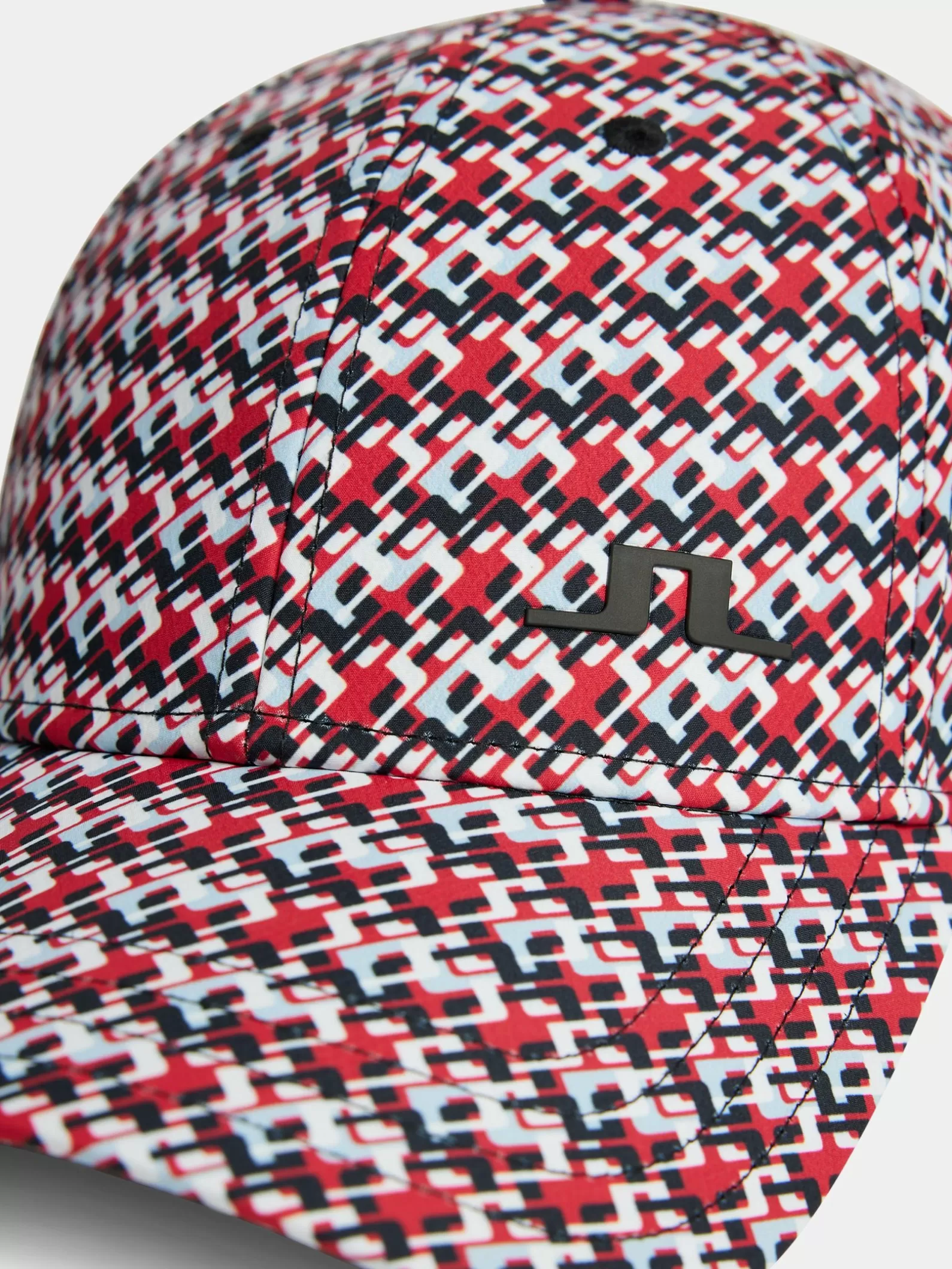 J.Lindeberg Jim Print Cap Micro Bridge Cherry*MÄN Kepsar