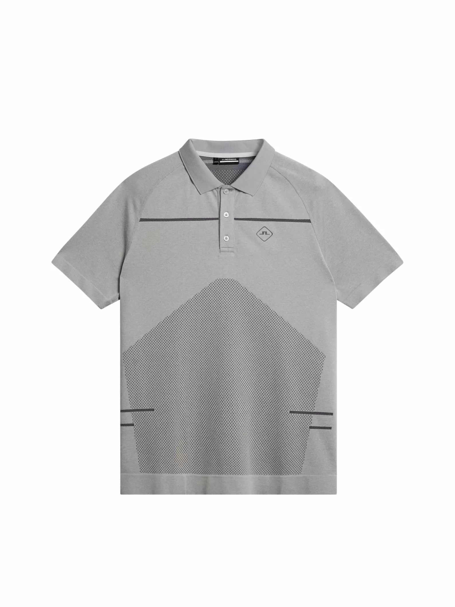 J.Lindeberg Jimmy Seamless Polo Light Grey Melange*MÄN Polotröjor