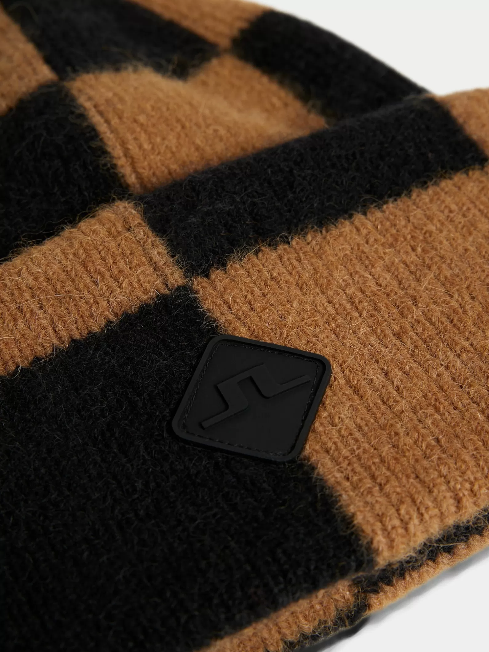 J.Lindeberg Jive Checkered Beanie Black*MÄN Värmetillbehör