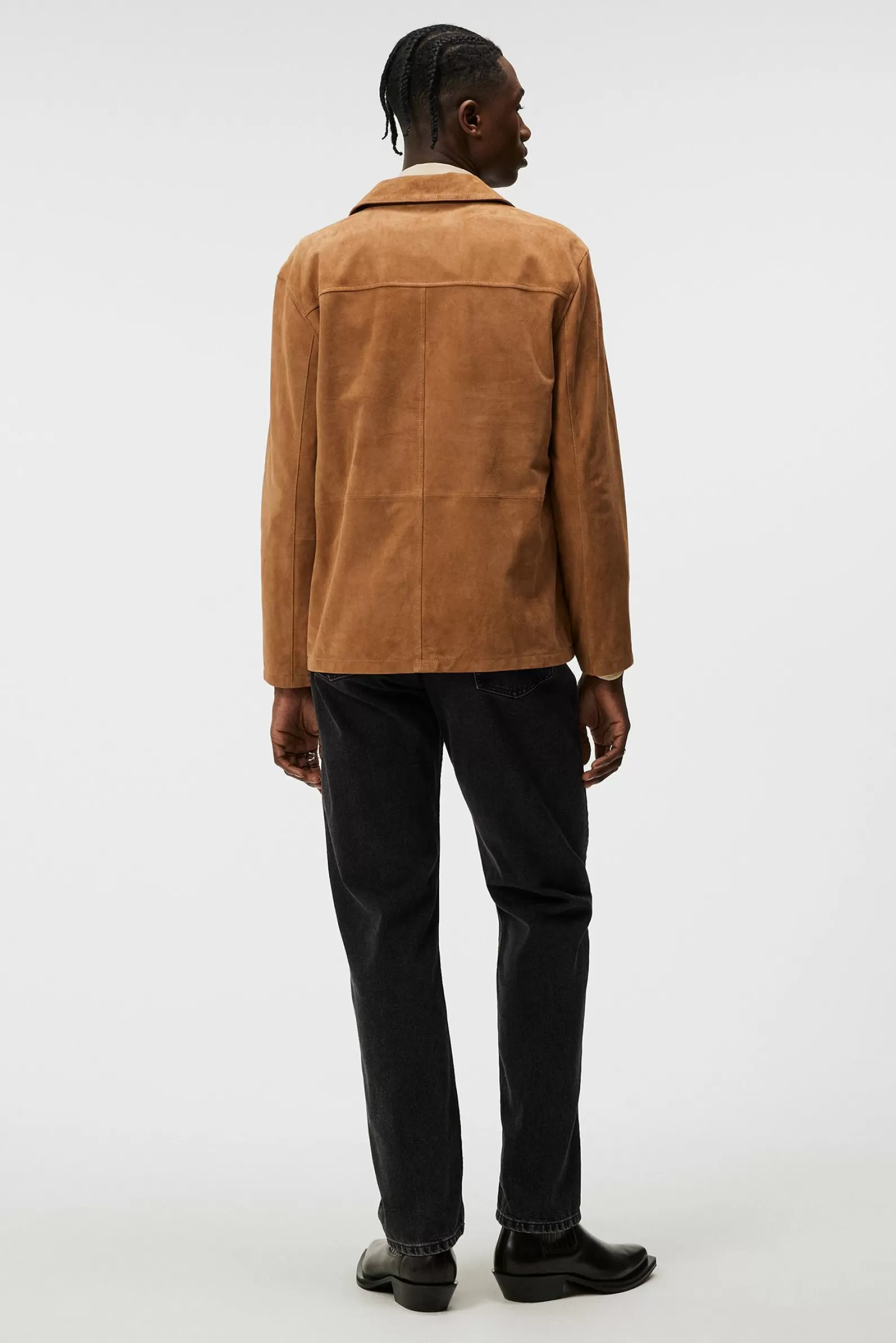 J.Lindeberg Jonah Suede Overshirt Chipmunk*MÄN Jackor | Övertröjor