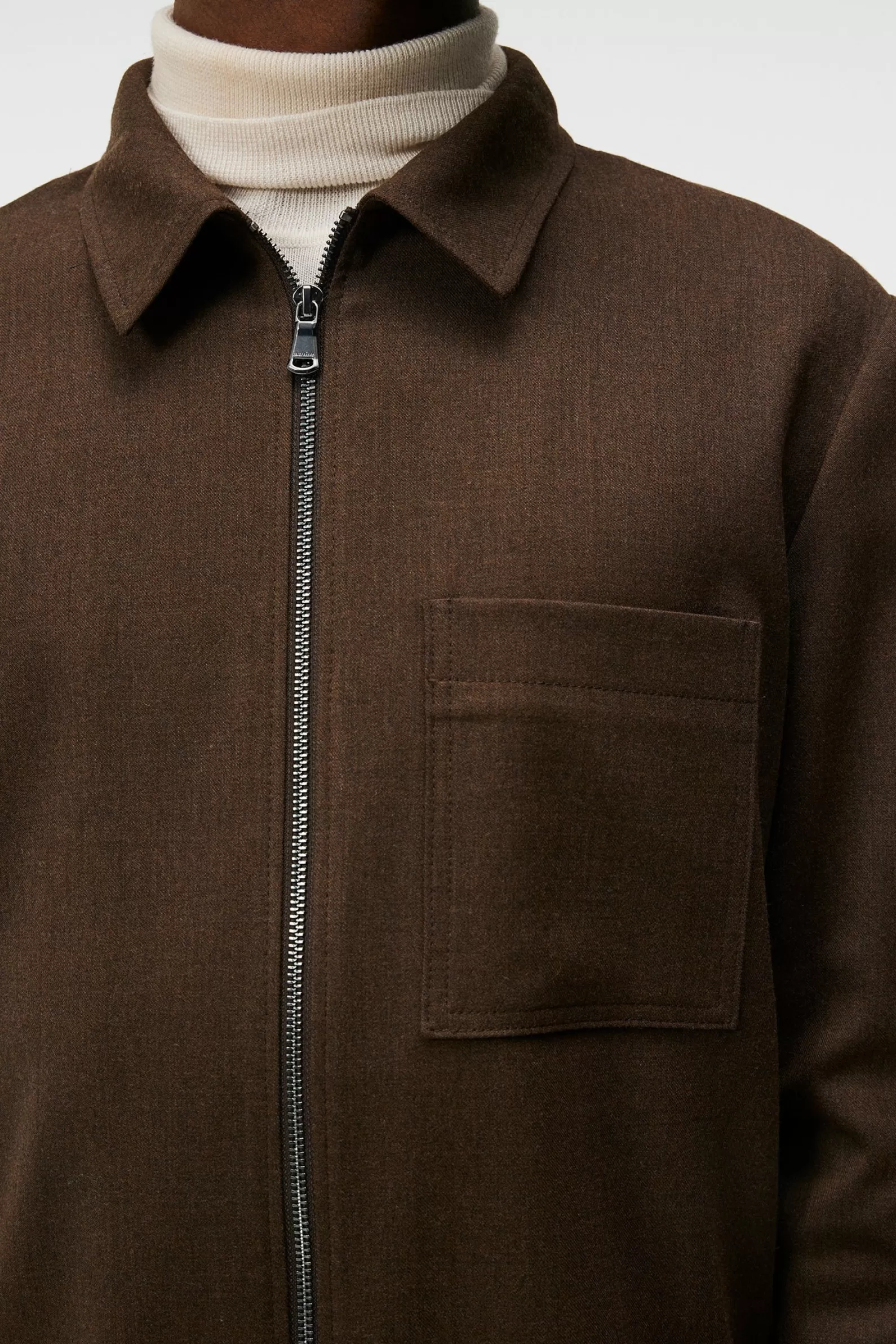J.Lindeberg Julius Flannel Overshirt Forest Green*MÄN Jackor | Övertröjor | Skjortor