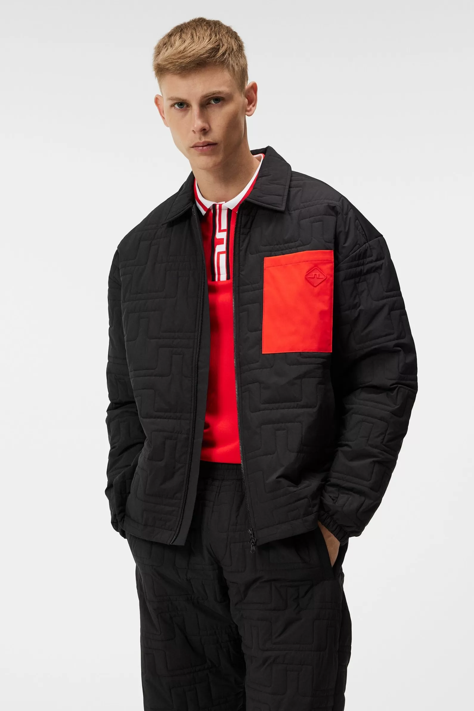 J.Lindeberg Kim Quilt Jacket Black*MÄN Jackor