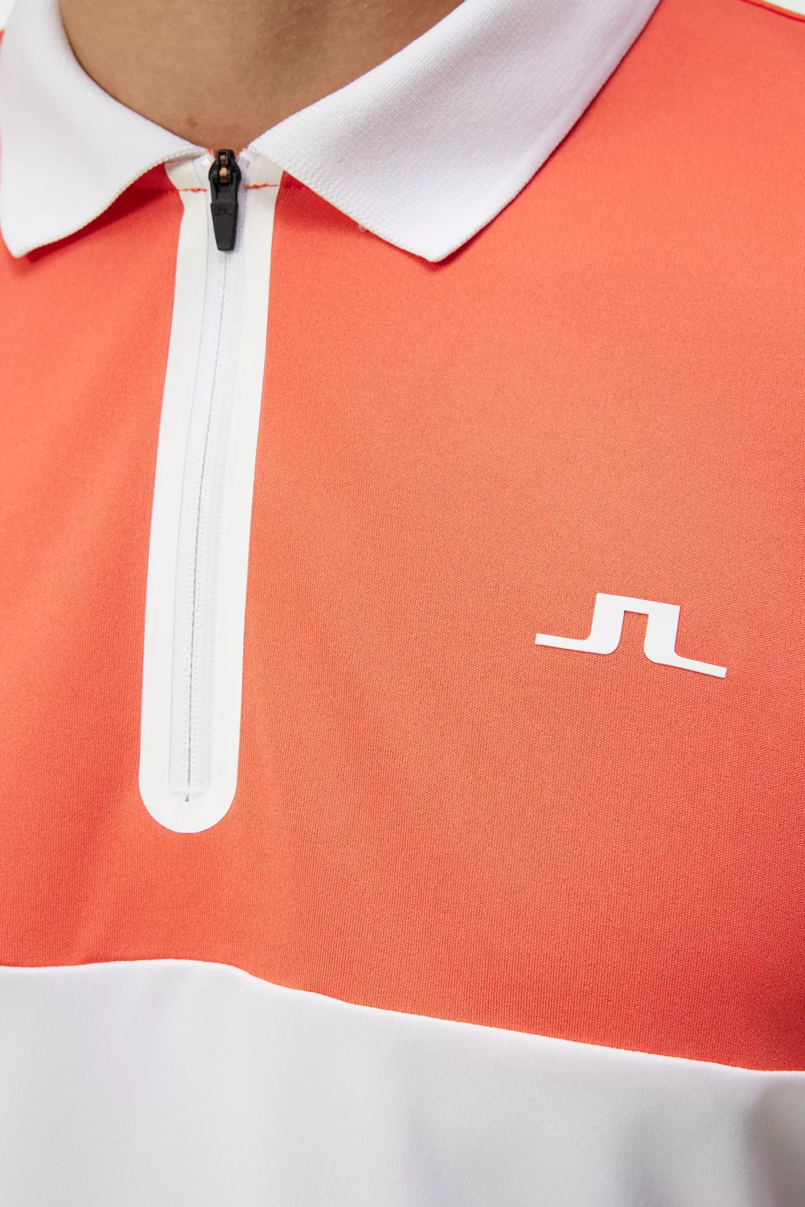 J.Lindeberg Kohen Reg Fit Polo Hot Coral*MÄN Polotröjor