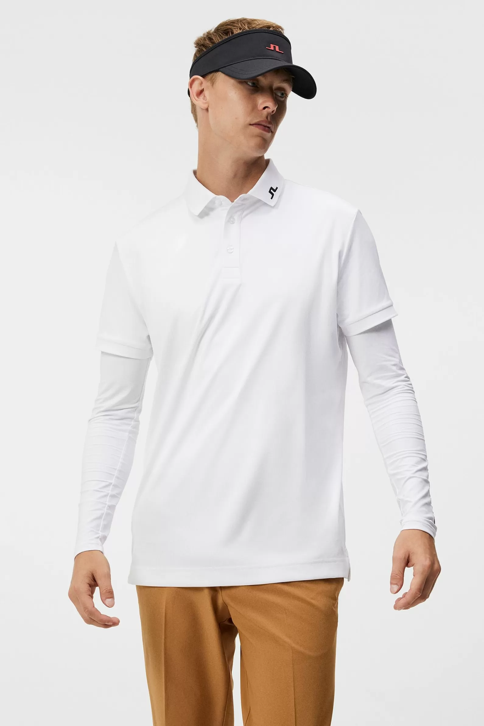 J.Lindeberg Kv Regular Fit Polo White*MÄN Polotröjor