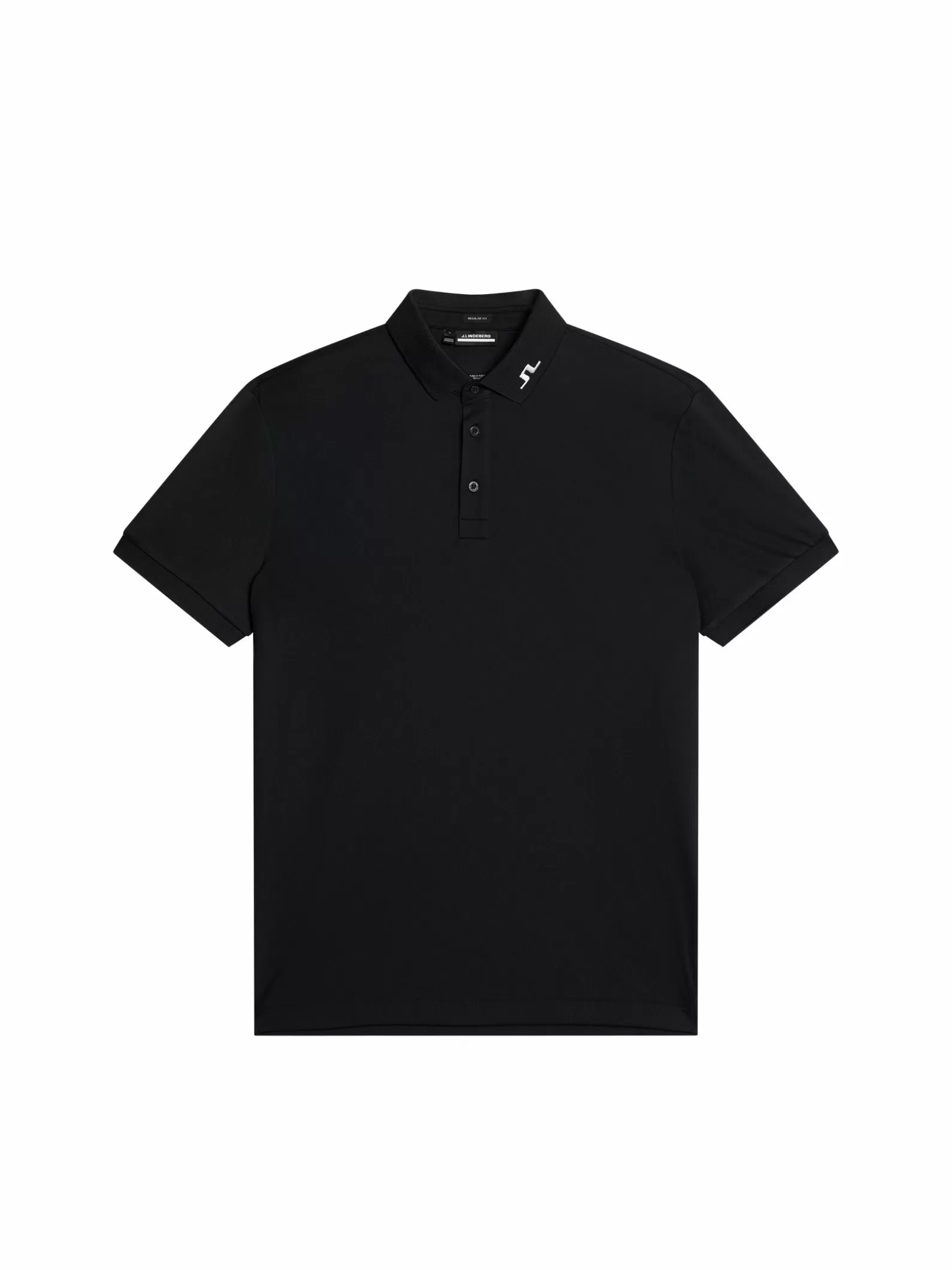 J.Lindeberg Kv Regular Fit Polo Black*MÄN Polotröjor