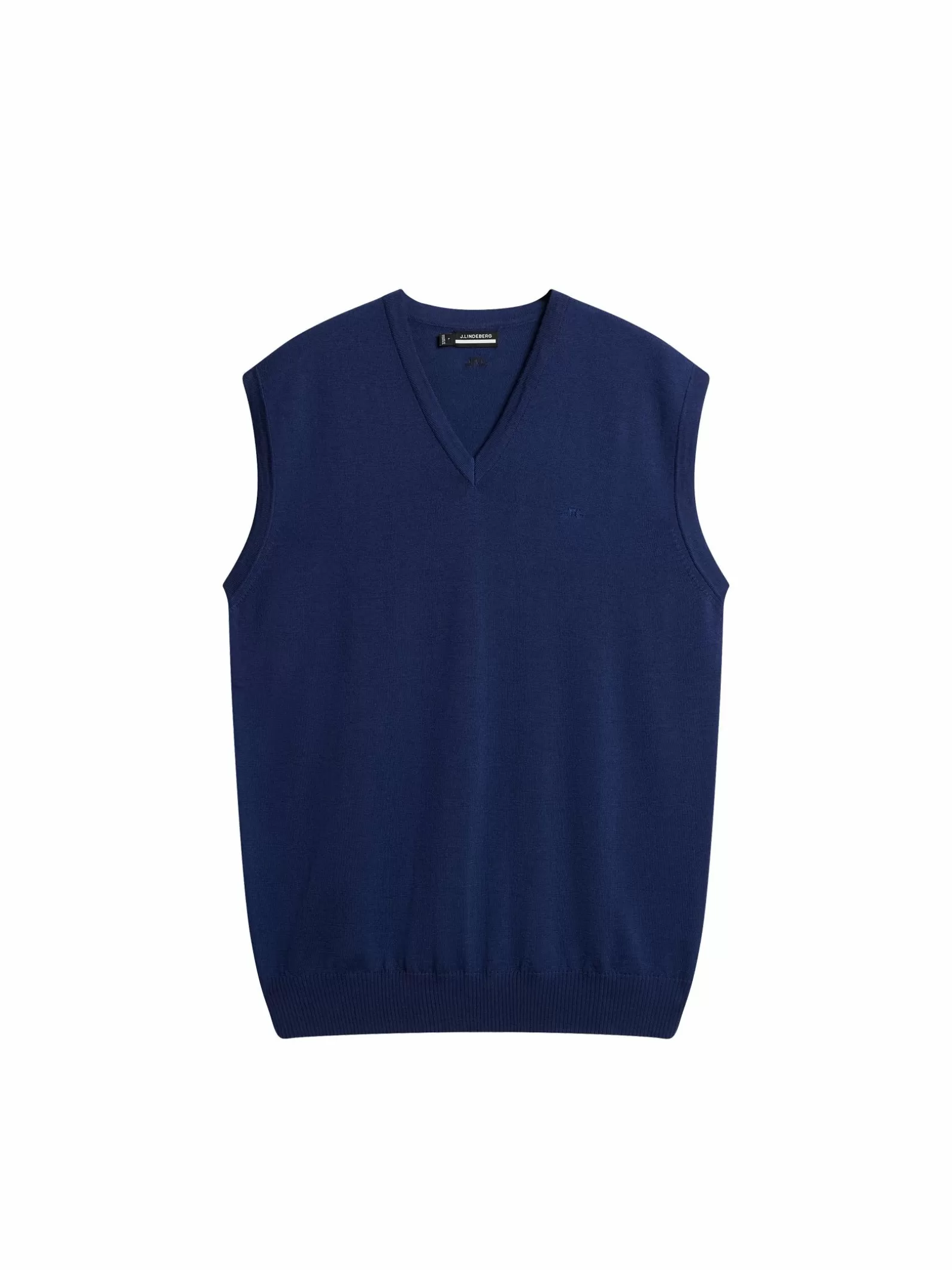 J.Lindeberg Liam Knitted Vest Estate Blue*MÄN Stickat