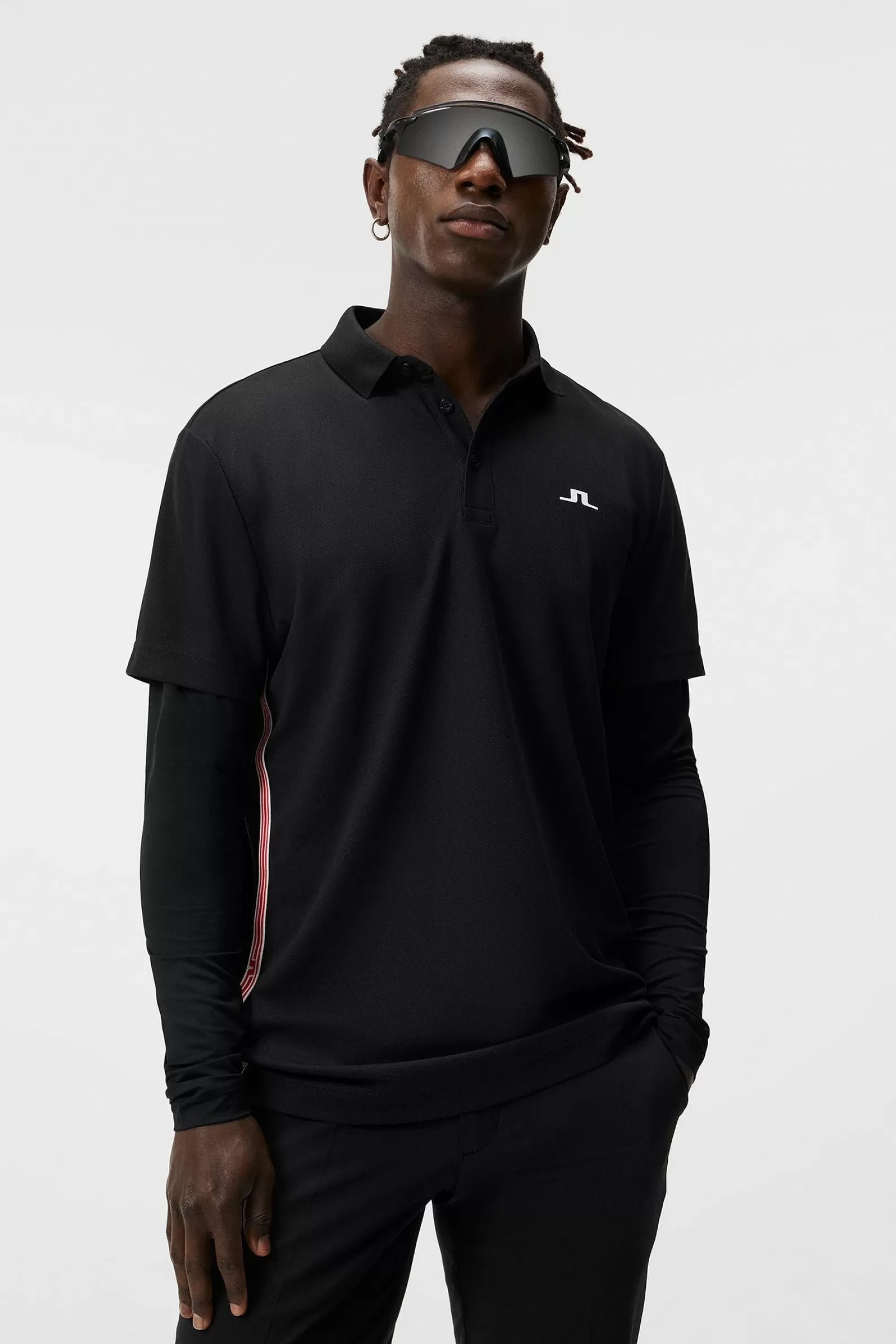 J.Lindeberg Liam Regular Fit Ls Polo Black*MÄN Bas- och mellanlager | Polotröjor