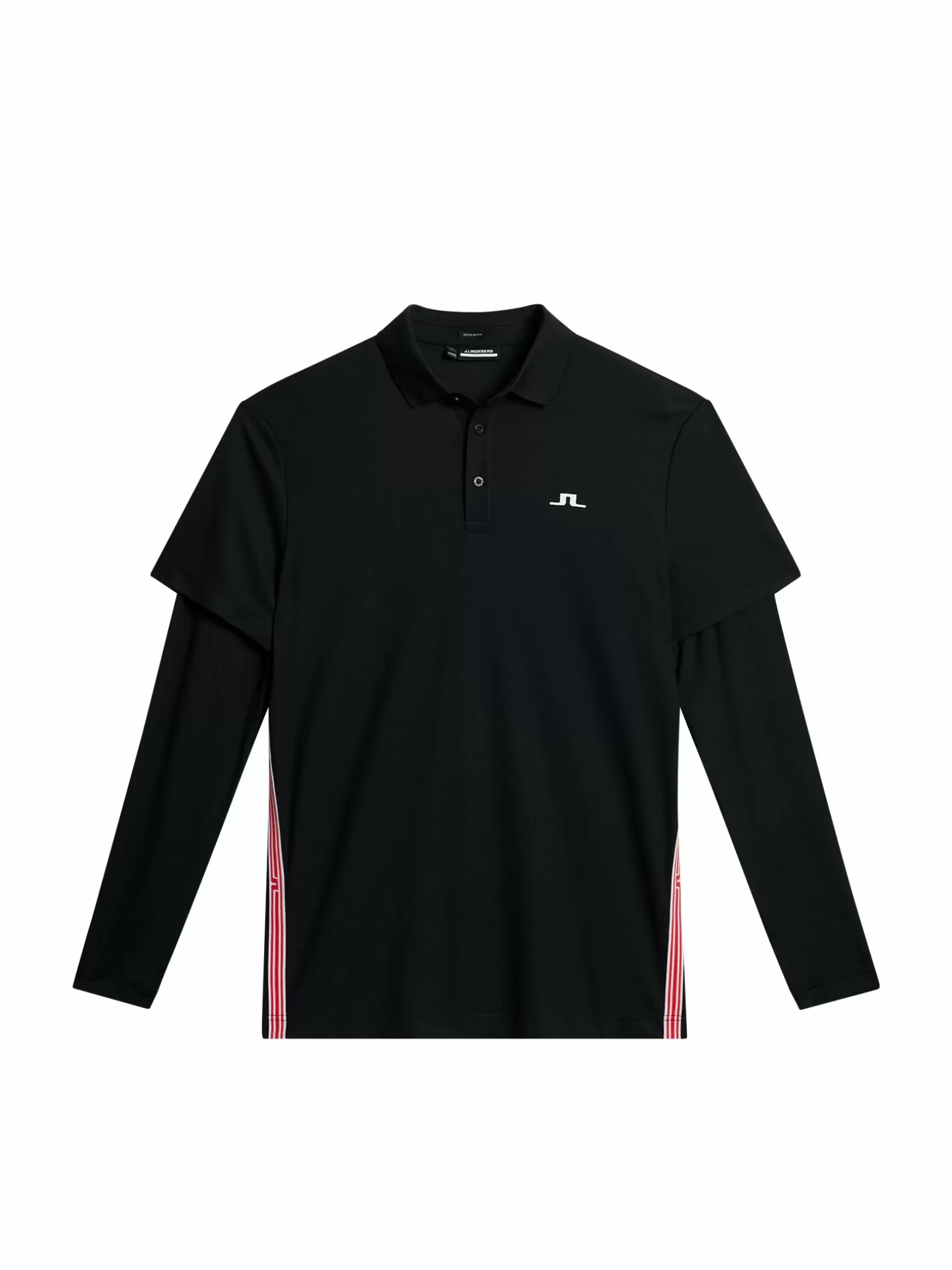 J.Lindeberg Liam Regular Fit Ls Polo Black*MÄN Bas- och mellanlager | Polotröjor