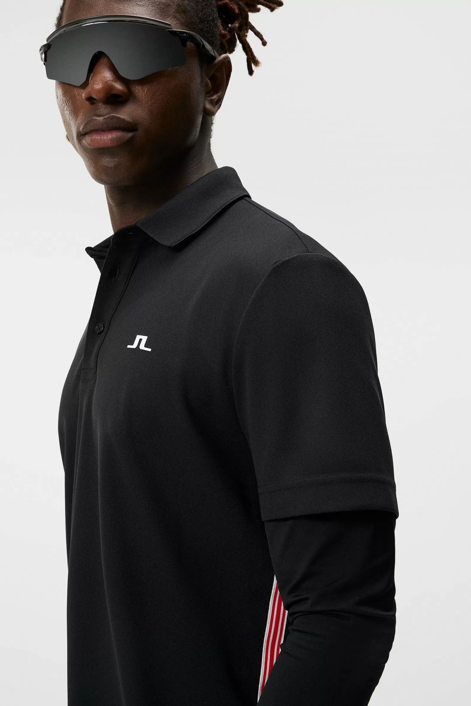 J.Lindeberg Liam Regular Fit Ls Polo Black*MÄN Bas- och mellanlager | Polotröjor