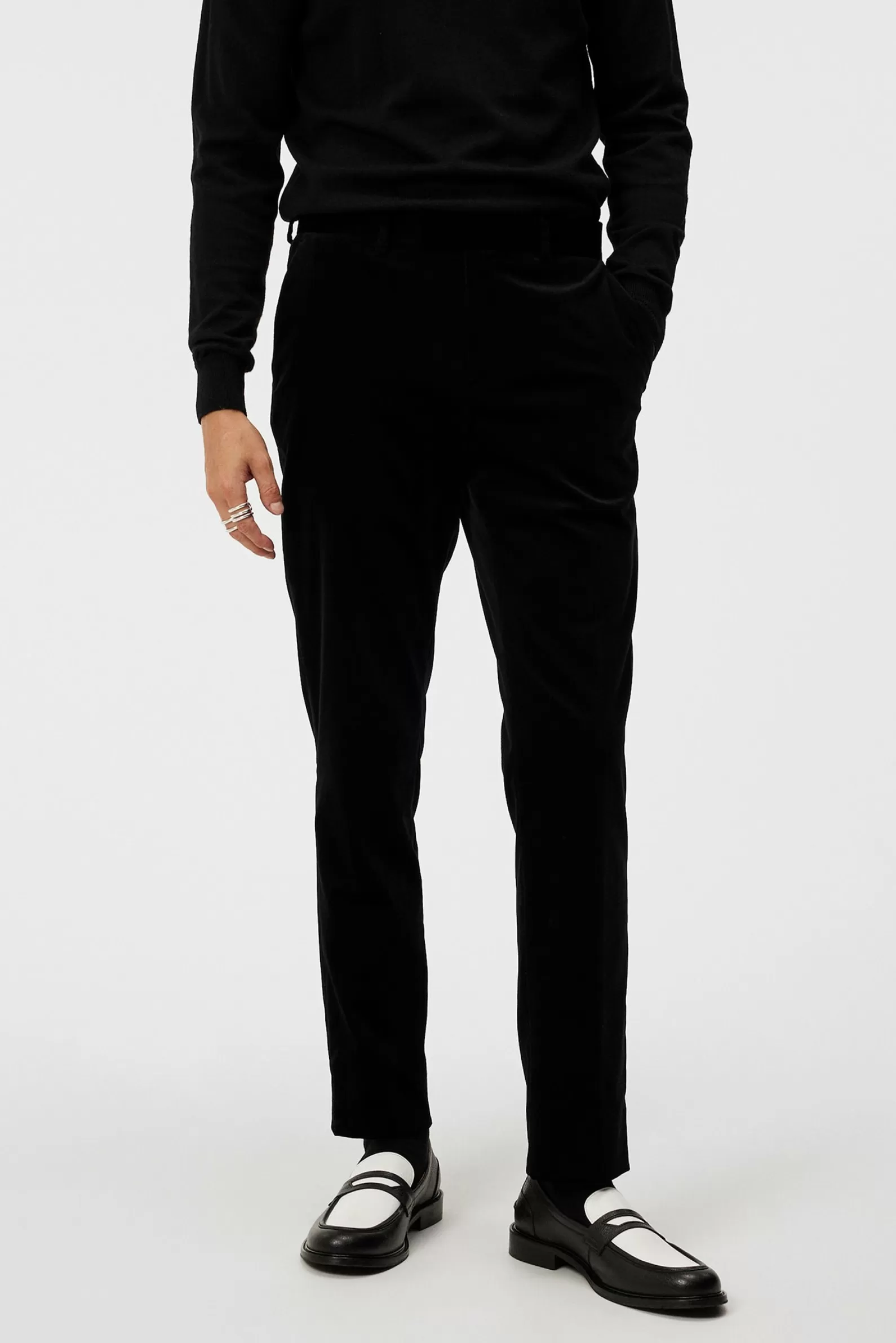 J.Lindeberg Liam Velvet Pants Black*MÄN Skräddarsydda byxor | Byxor