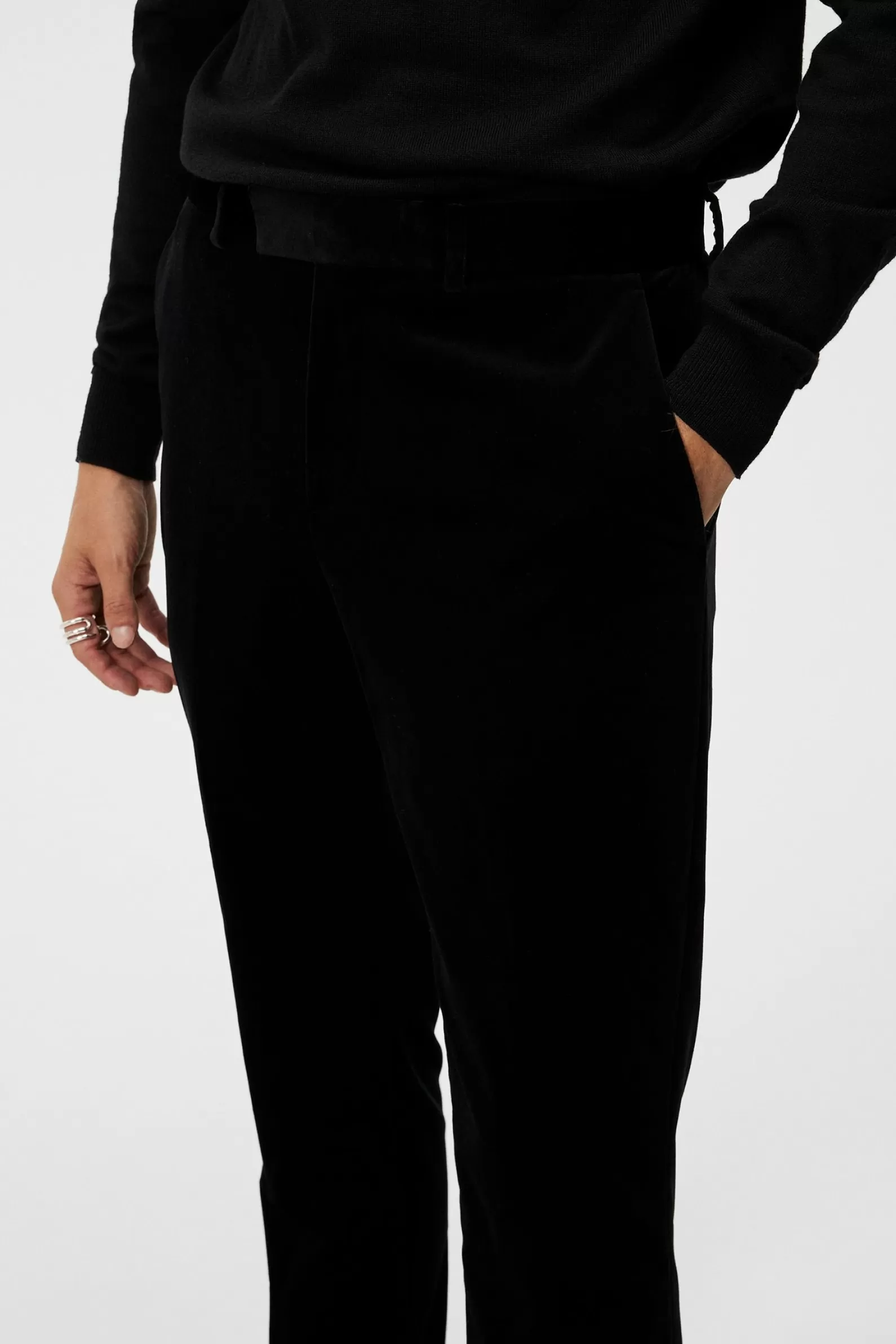 J.Lindeberg Liam Velvet Pants Black*MÄN Skräddarsydda byxor | Byxor