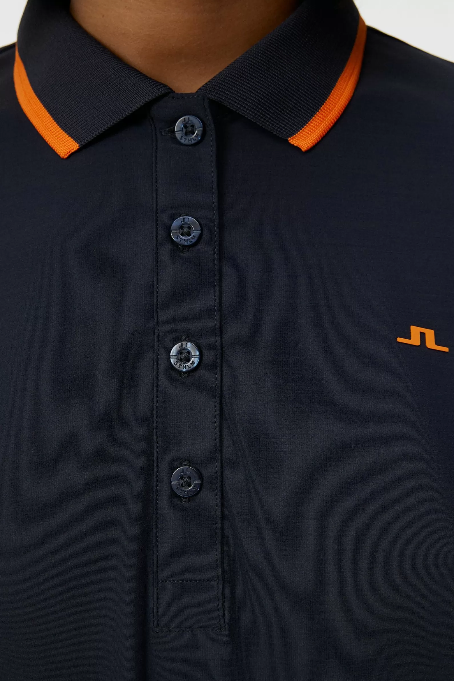 J.Lindeberg Lily Polo Navy Melange*KVINNOR Polotröjor