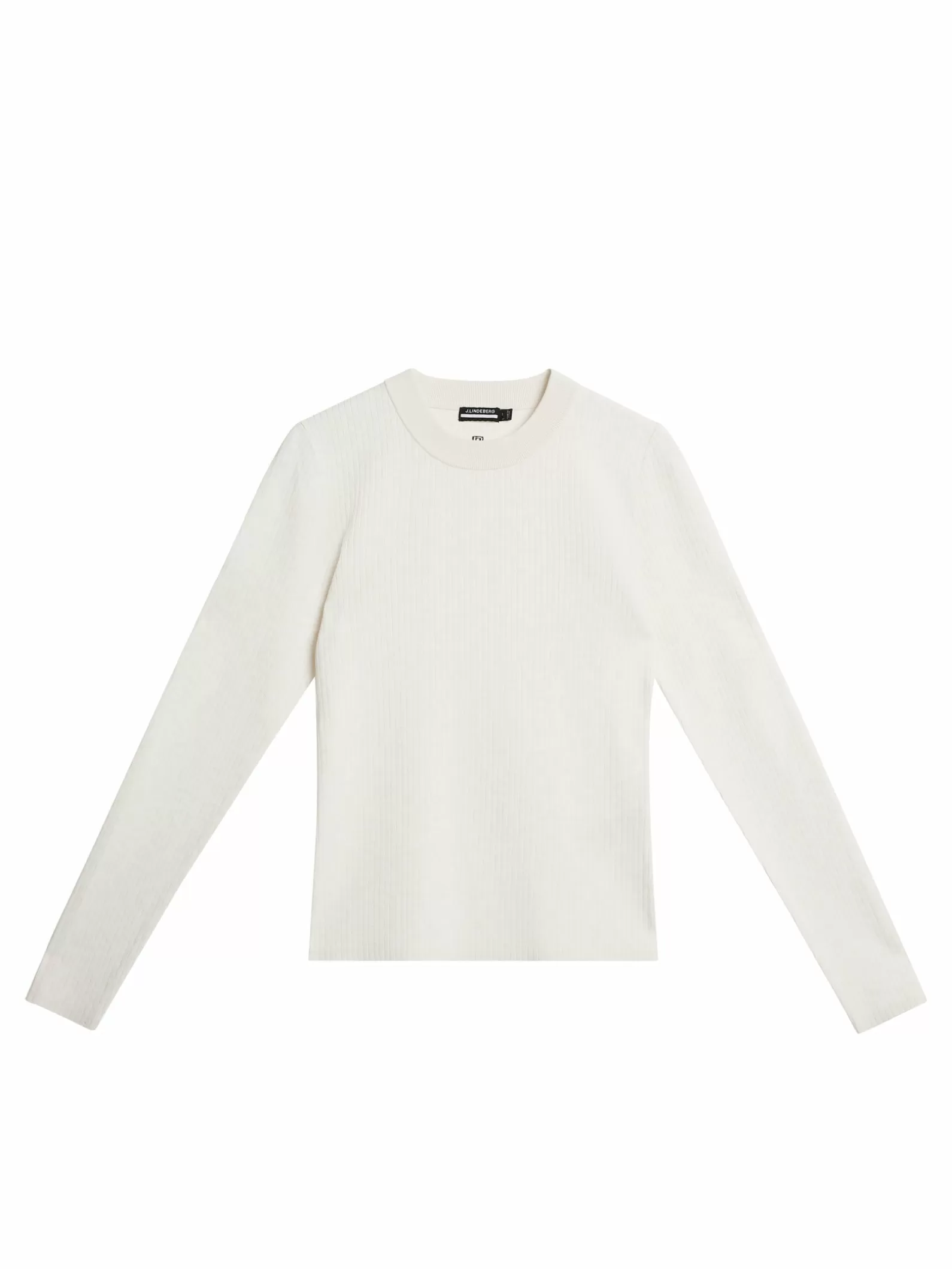 J.Lindeberg Louise Rib Jacquard Knit White*KVINNOR Stickat