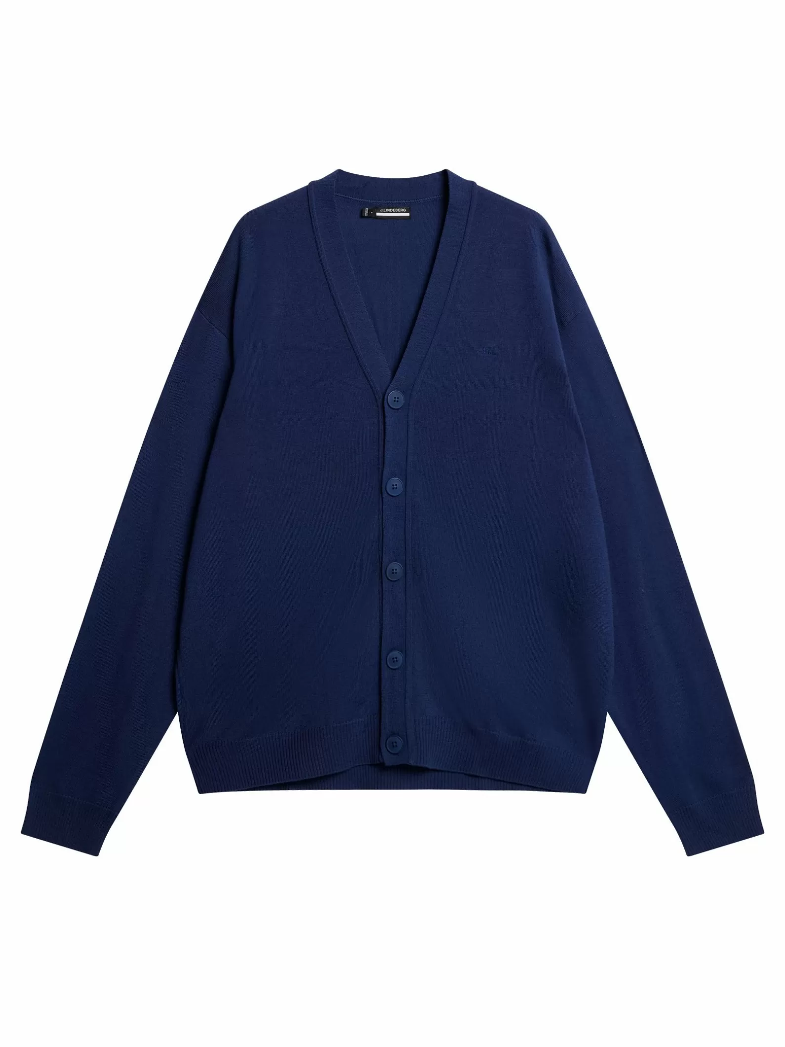 J.Lindeberg Lucas Knitted Cardigan Estate Blue*MÄN Stickat