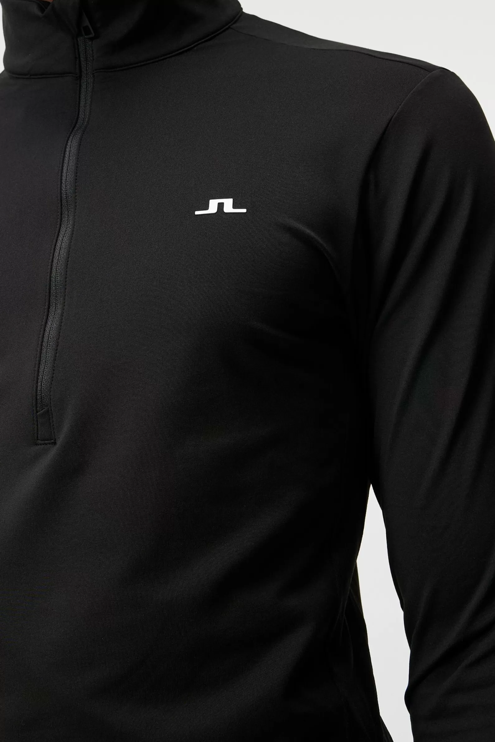 J.Lindeberg Luke Half Zip Mid Layer Black*MÄN Bas- och mellanlager