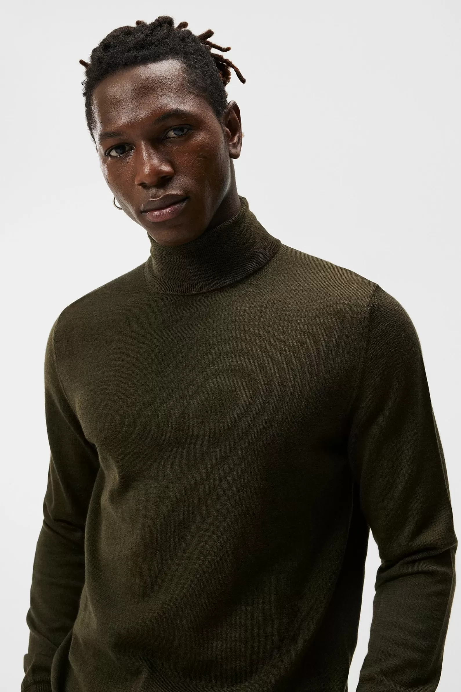 J.Lindeberg Lyd Merino Turtleneck Sweater Black*MÄN Stickat