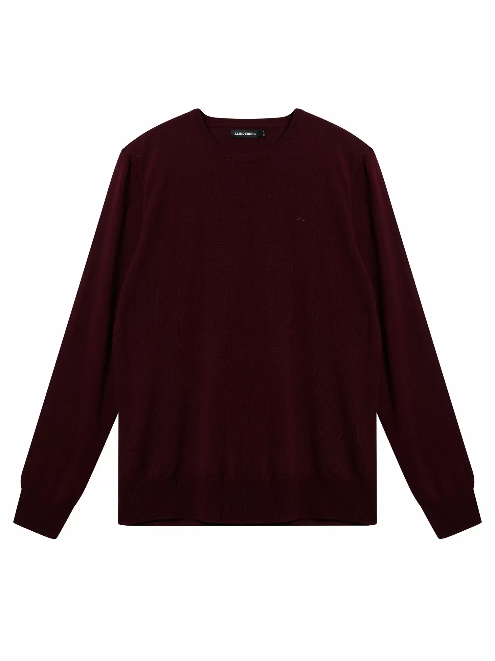 J.Lindeberg Lyle Merino Crew Neck Sweater Zinfandel*MÄN Stickat