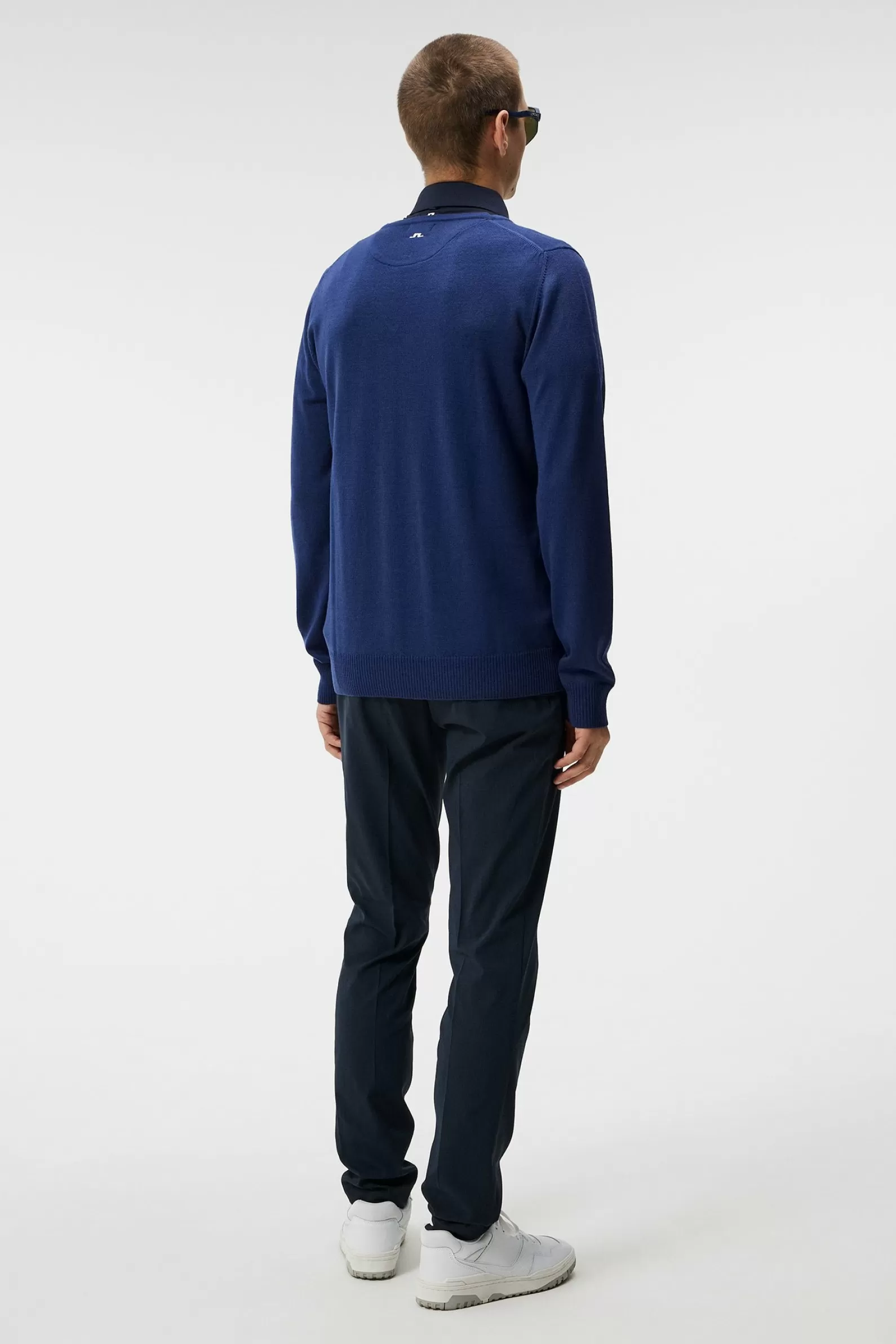 J.Lindeberg Lymann Knitted Sweater Jl Navy*MÄN Stickat