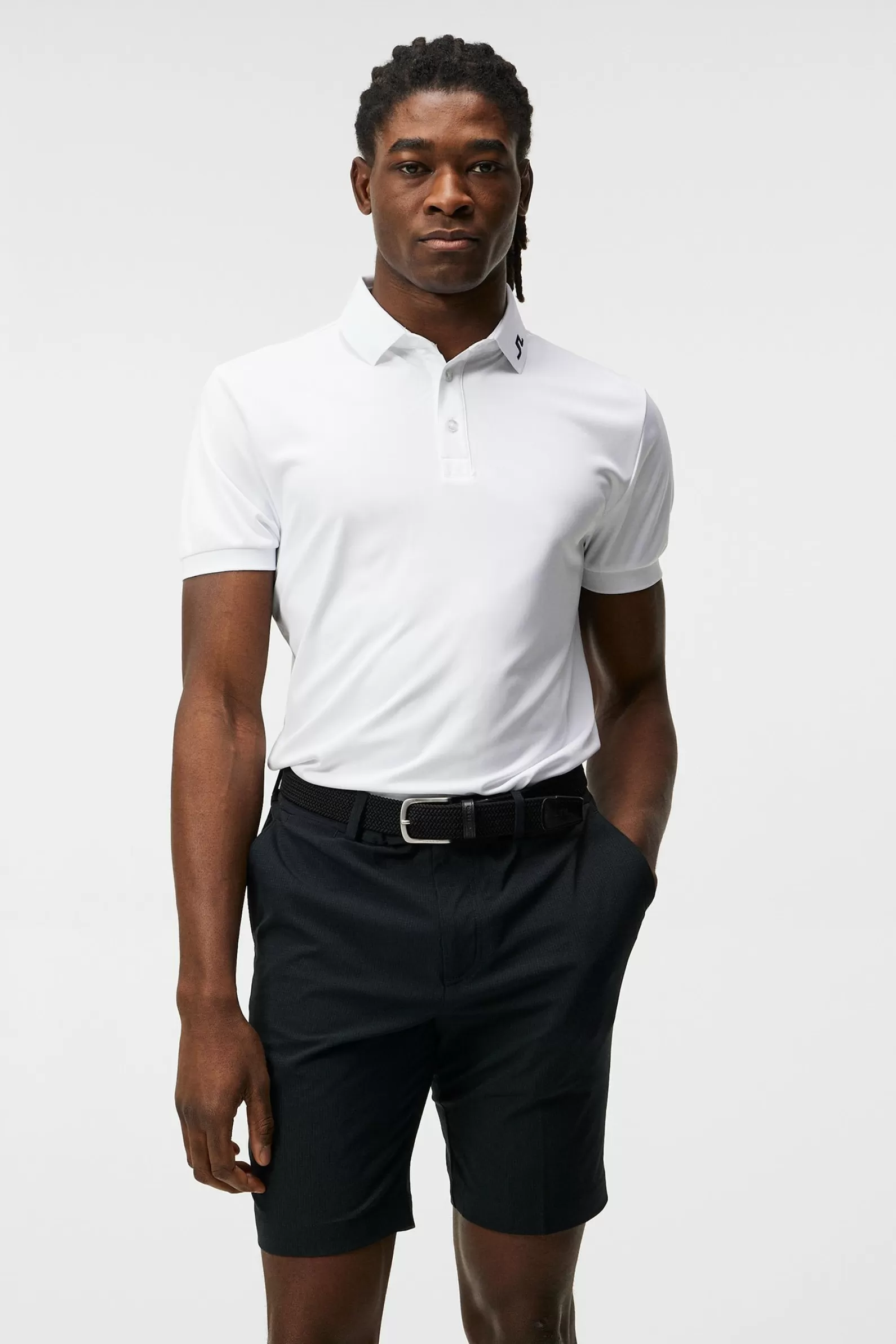 J.Lindeberg M Kv Reg Fit White*MÄN Polotröjor