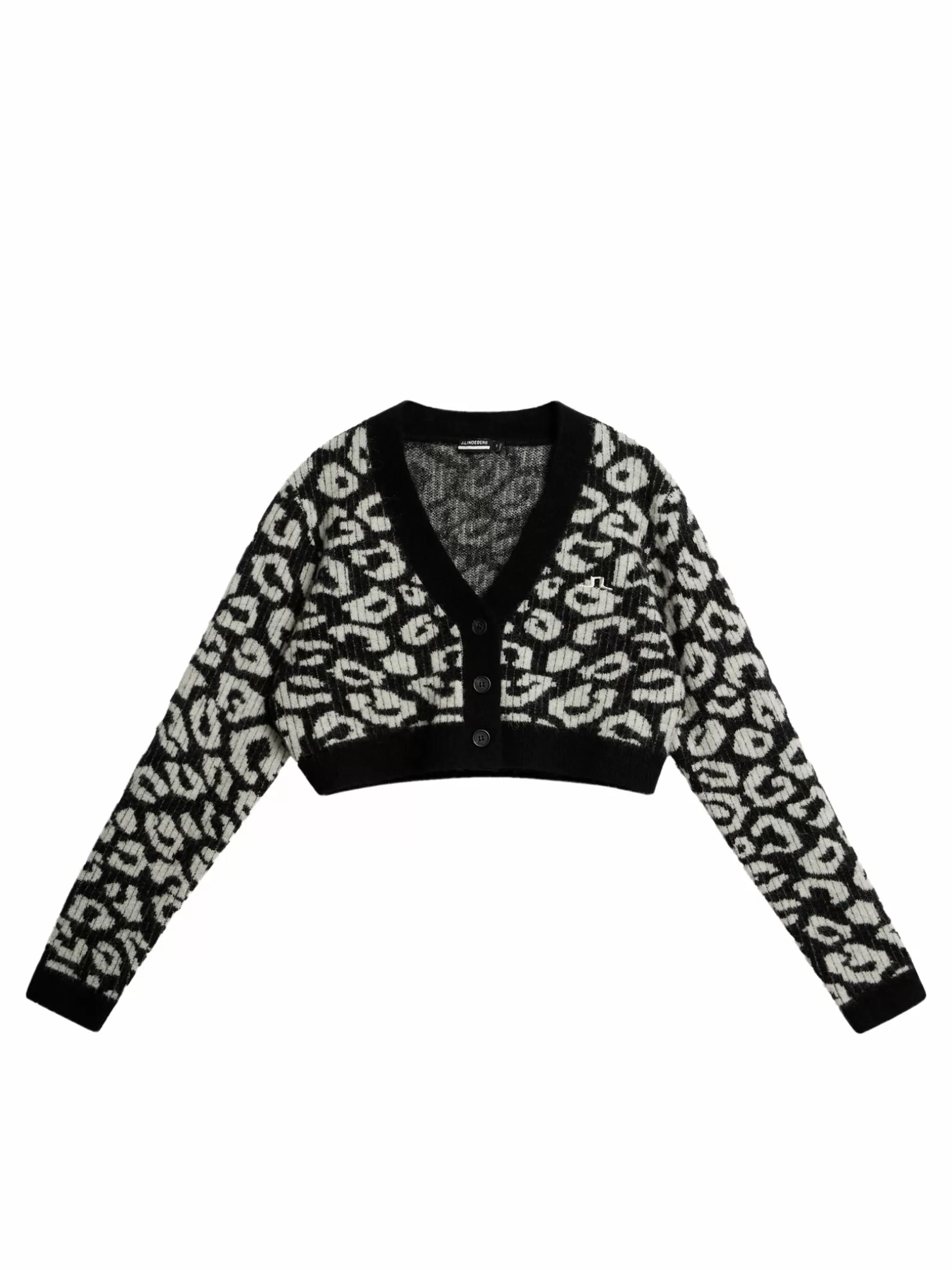 J.Lindeberg Mallory Cropped Cardigan Bw Leopard*KVINNOR Stickat