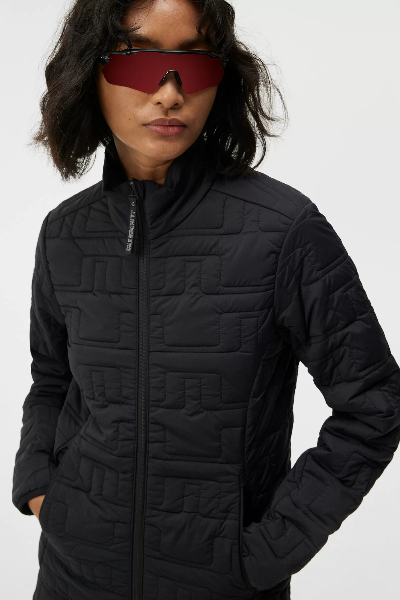 J.Lindeberg Marble Quilted Jacket Black*KVINNOR Jackor