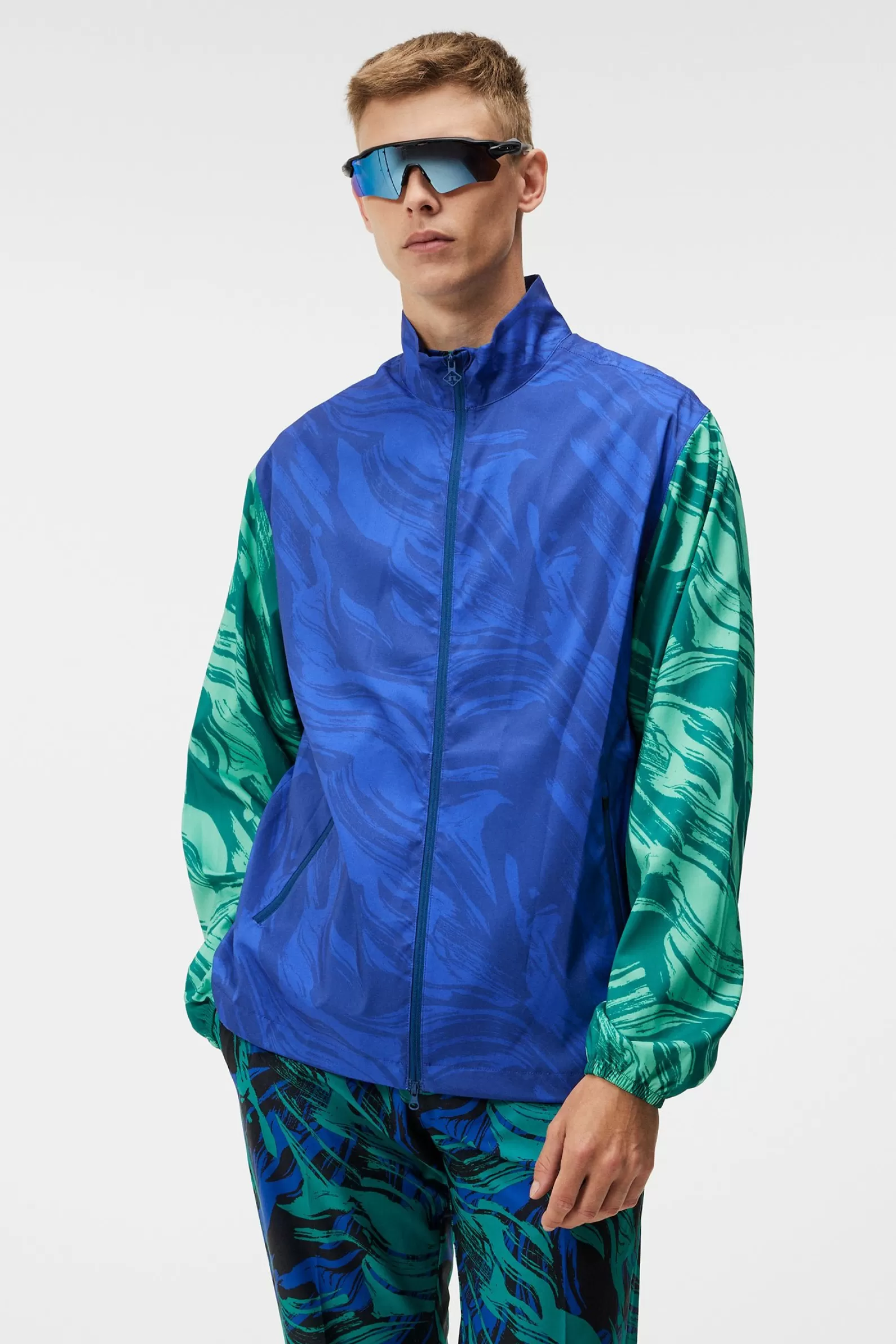 J.Lindeberg Max Printed Wind Jacket Green Valley*MÄN Jackor